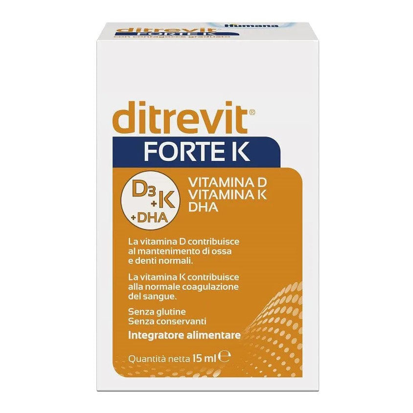 Humana Italia Humana Ditrevit Forte K Integratore Con Vitamina D E K E Dha 15 Ml - Immagine 3