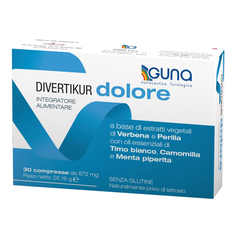 DIVERTIKUR DOLORE 30CPR - scadenza prodotto 12/26