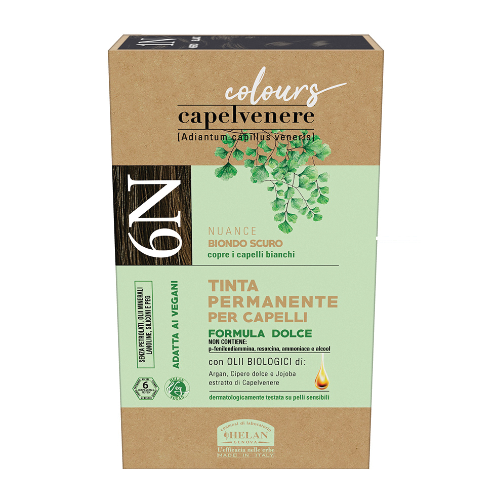 HELAN Capelvenere Colours - Tinta Permanente Per Capelli N. 6N Biondo Scuro - Immagine 3