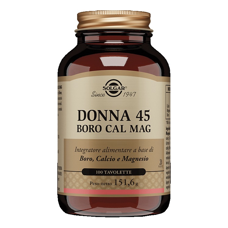 Solgar Donna 45 Boro Cal Mag Tavolette 151,6 G Compresse - Immagine 2