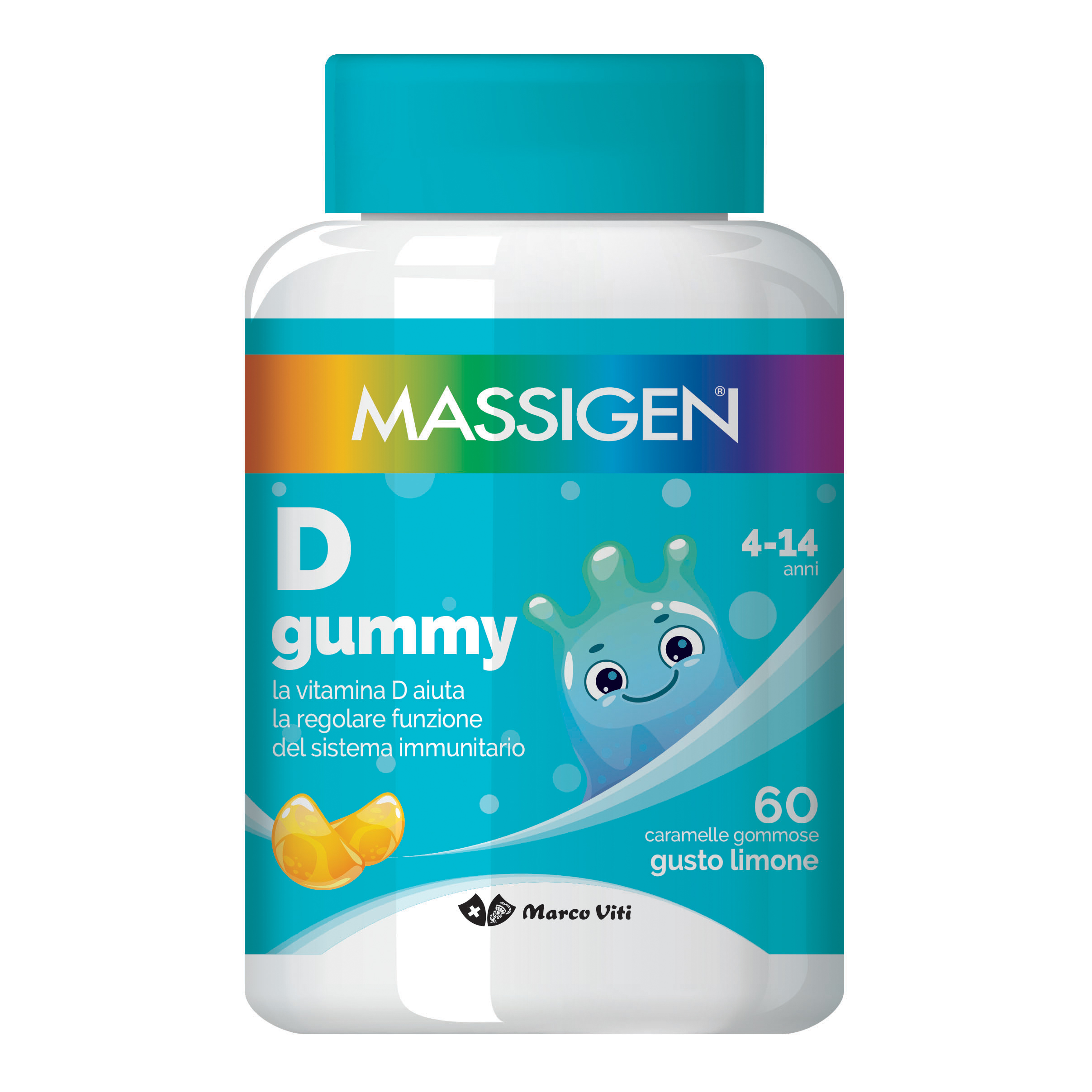 Marco Viti Farmaceutici Spa Massigen D Gummy 60Caram - Immagine 3