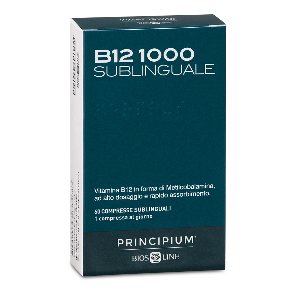 Principium B12 1000 Sublinguale Integratore Di Vitamina B12 60 Compresse - Immagine 3