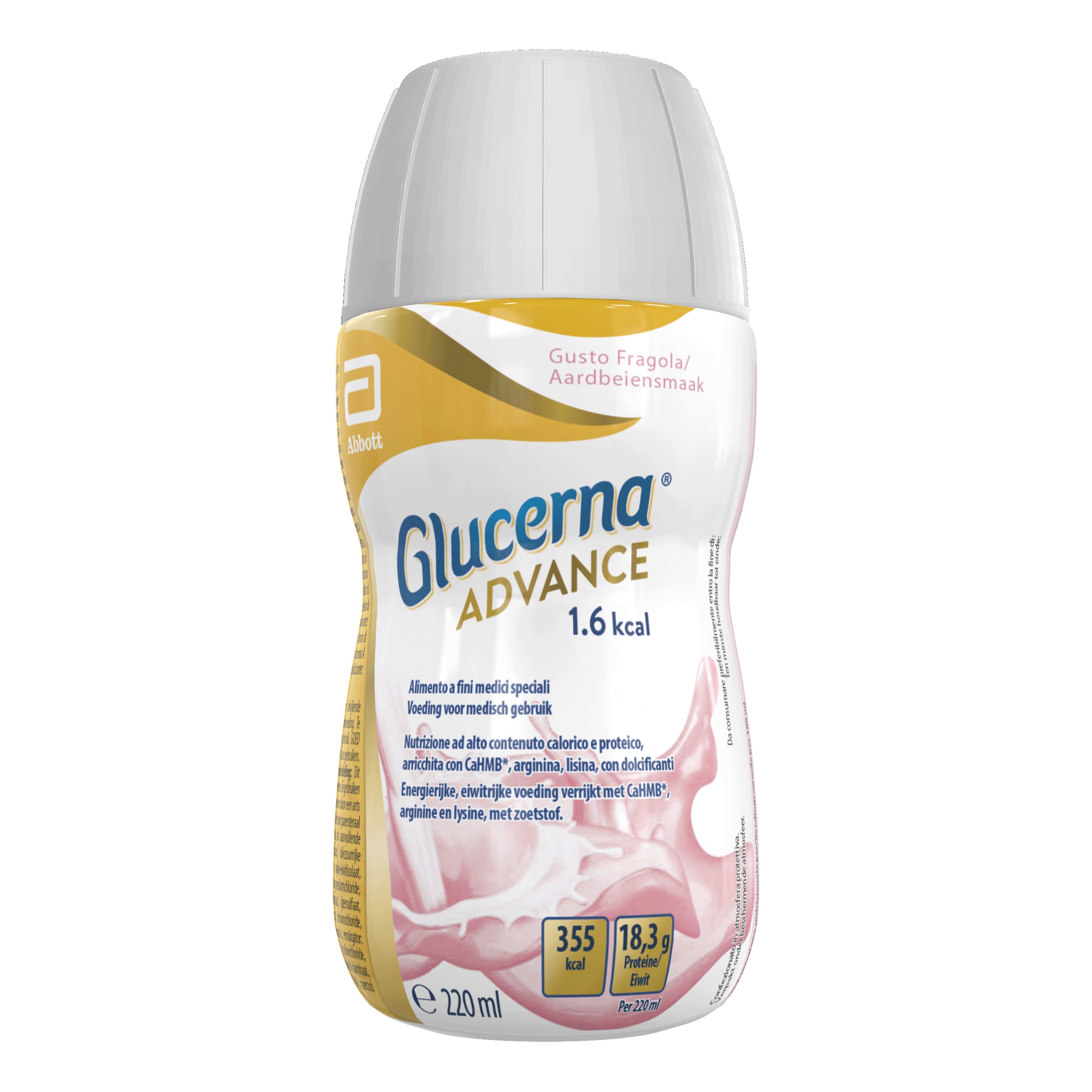 Abbott Srl Glucerna Advance 1,6 Fragola 220 Ml - Immagine 3