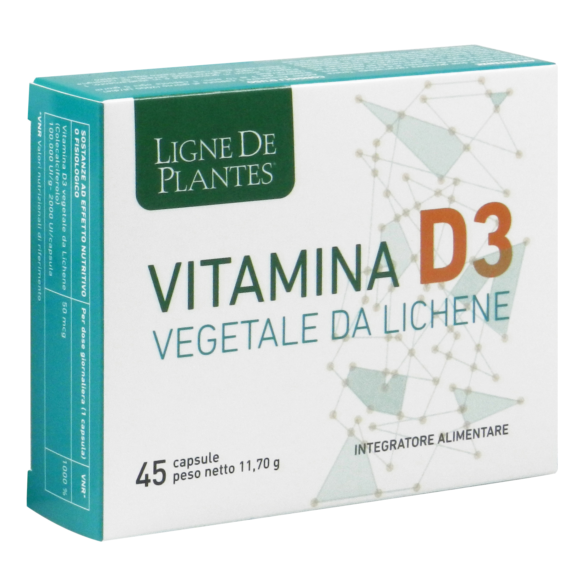 Ligne De Plantes Vitamina D3 Vegetale 45 Capsule 15 G - Immagine 3