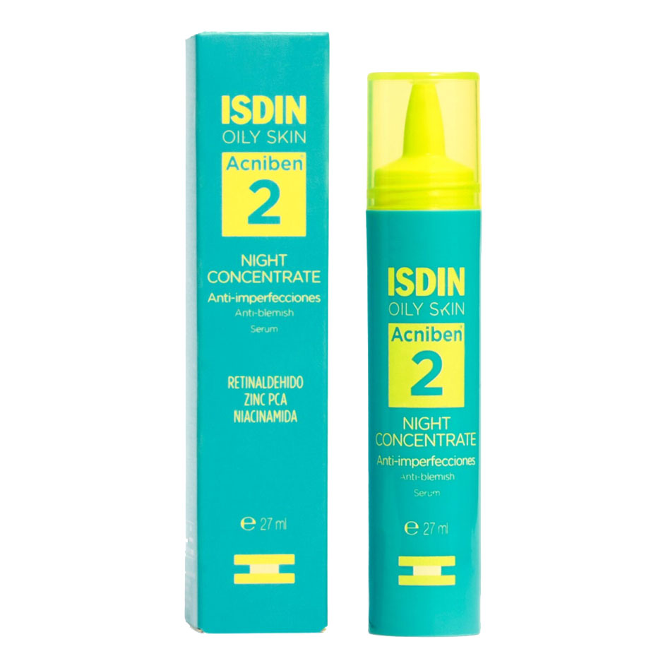 Acniben Oily Skin Night Concentrate Siero Notte Anti-Imperfezioni 27ml - Isdin - Immagine 4