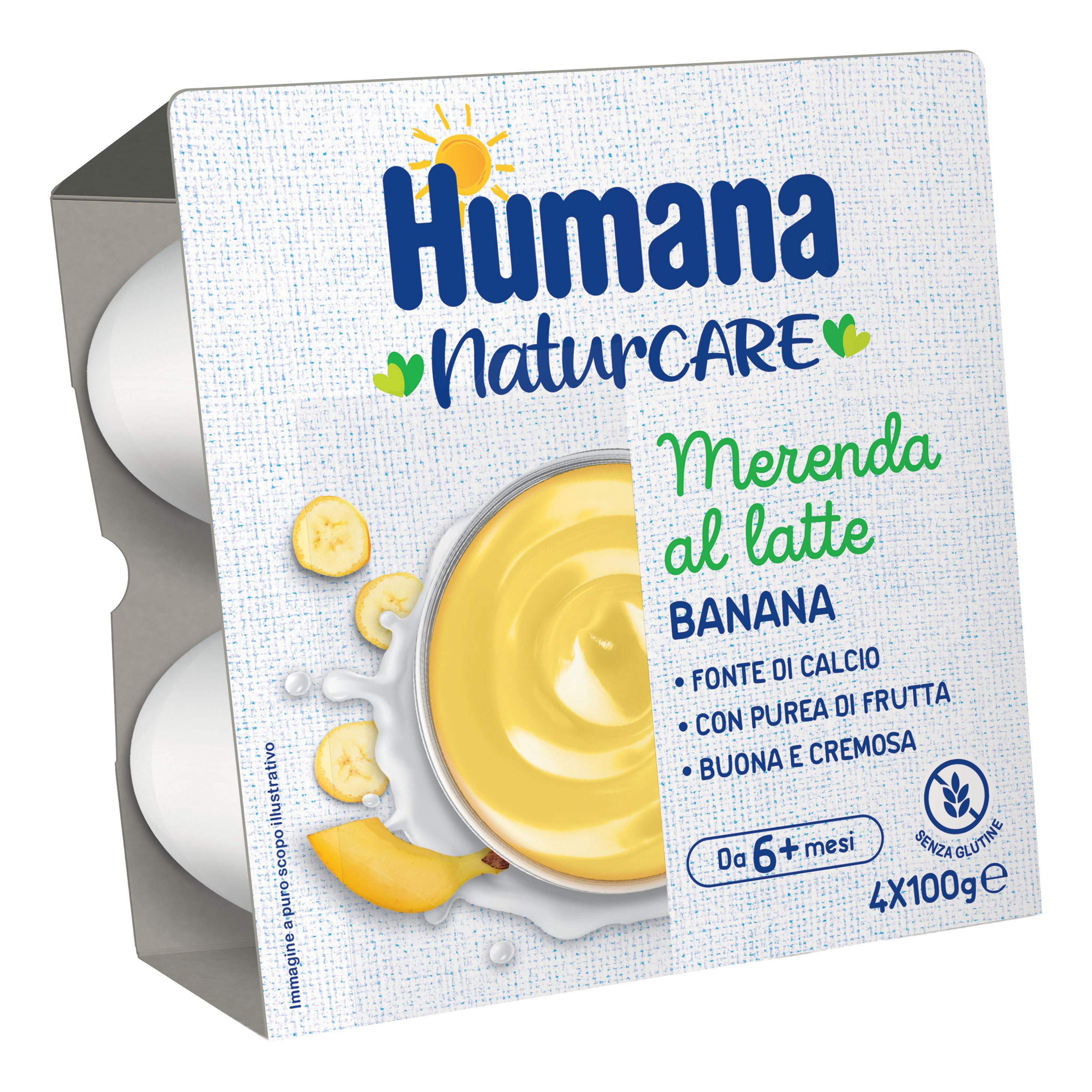 Humana Merenda Latte Banana 4X100gr - Immagine 9