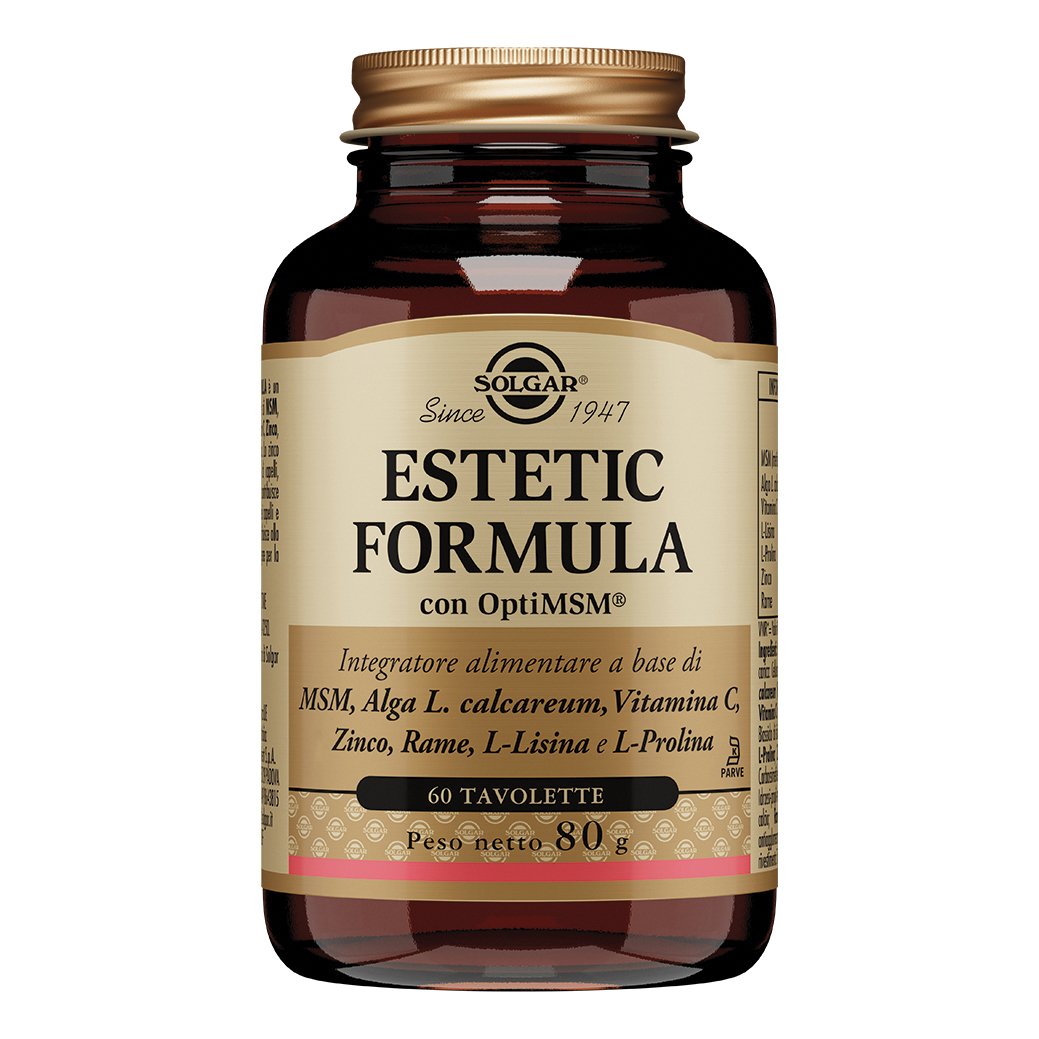Solgar Estetic Formula Integratore Capelli Pelle e Unghie, 60 Tavolette