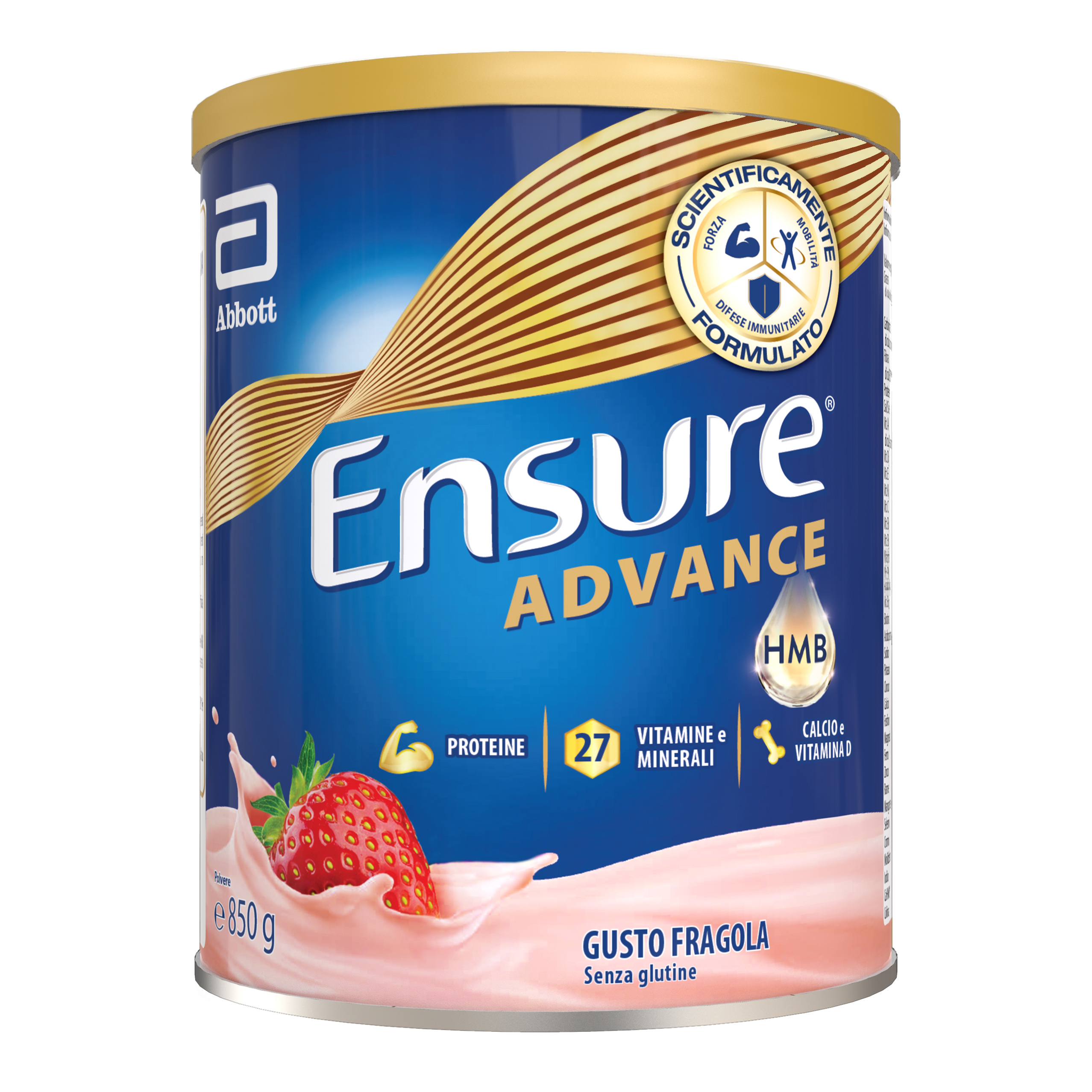Abbott Ensure Advance Fragola Integratore Nutrizionale Proteico 850G - Immagine 6