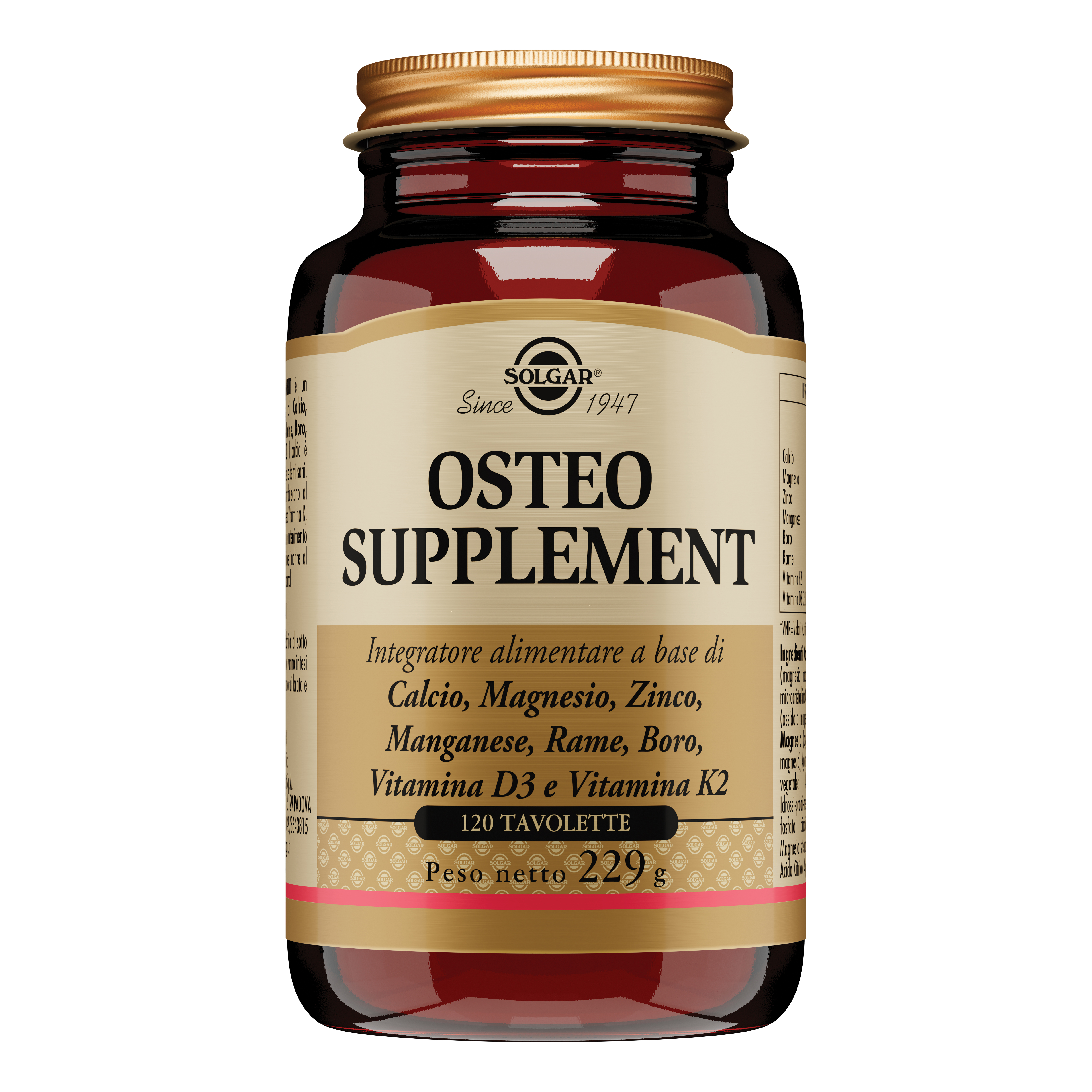 Solgar Prodotti Per Le Ossa Solgar® Osteo Supplement 207,5 G Tavolette - Immagine 6