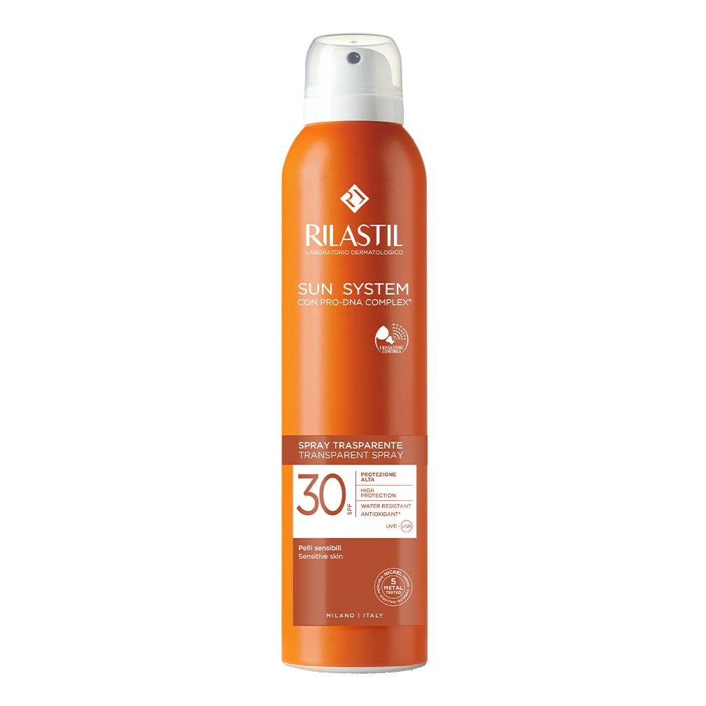 Ist.ganassini Spa Rilastil Sun System Spray Trasparente Spf30 - Protezione Solare Media Per Il Corpo - 200 Ml - Immagine 7