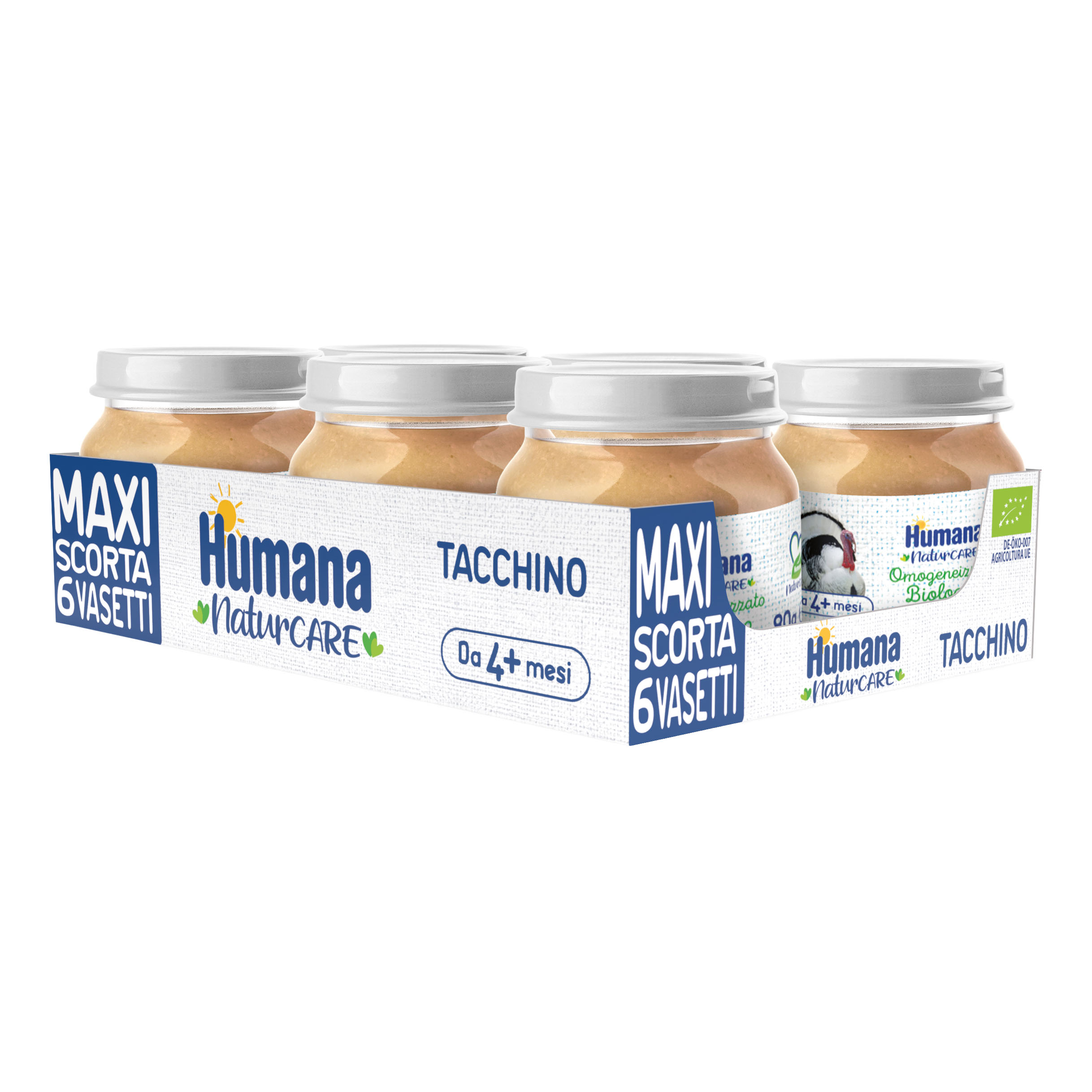 Cm_main_brand_1753 Humana Naturcare Omogeneizzato Bio Al Tacchino 2X80 G Pappa Bambino - Immagine 3