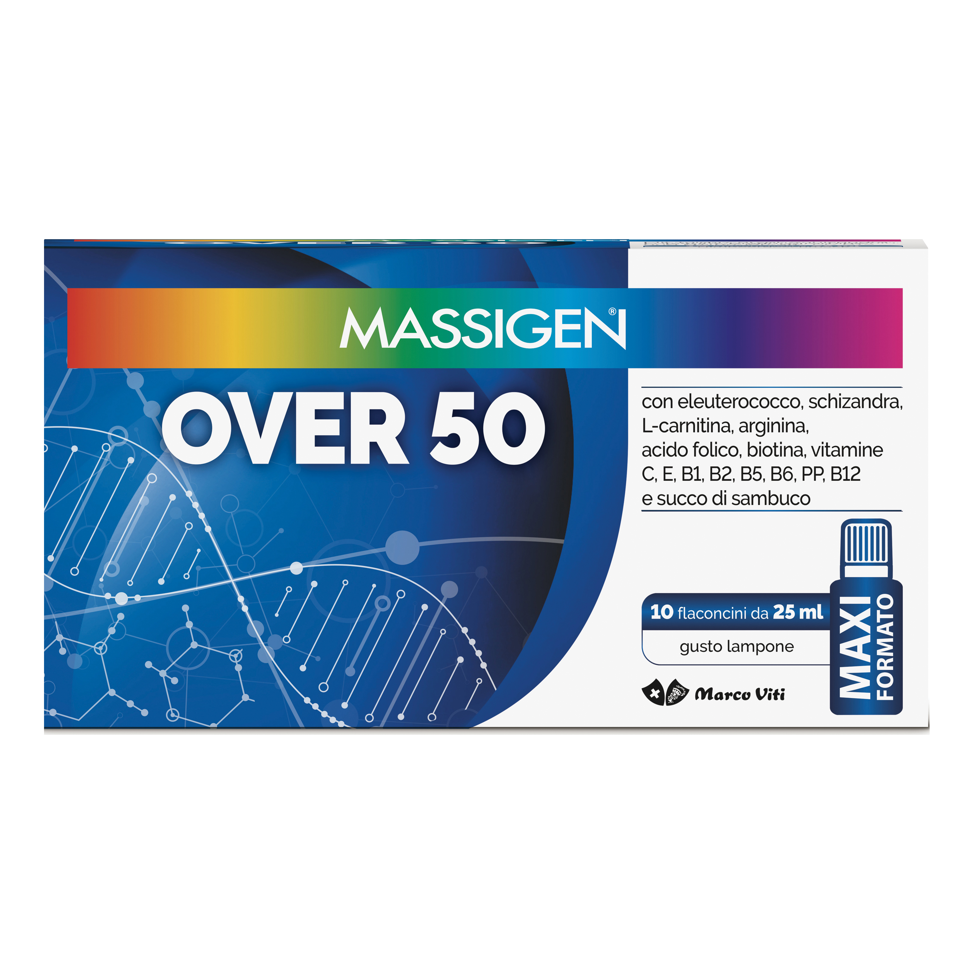 Massigen - Marco Viti Farmaceutici Over 50 10 Flaconi Da 25 Ml - Immagine 9
