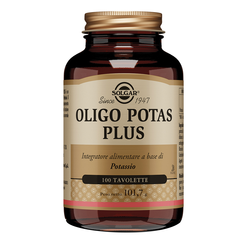 Solgar Oligo Potas Plus 100 Tavolette - Integratore A Base Di Potassio - Immagine 6