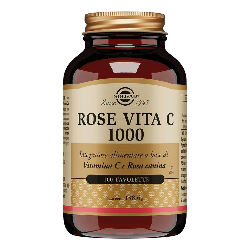 Solgar Rosa Rose Vita C 1000 100 Tavolette - Immagine 4