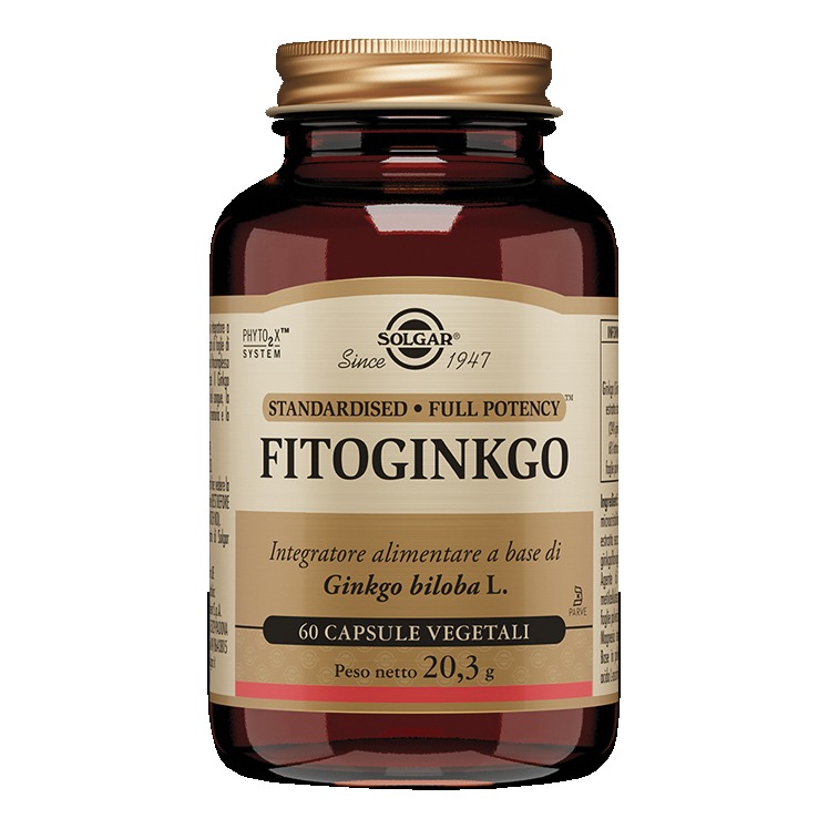 Solgar Fitoginkgo 60 Capsule Vegetali - Integratore Antiossidante - Immagine 3