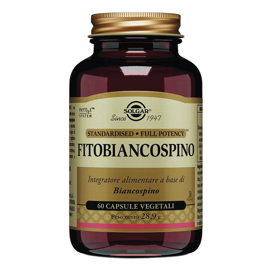 Solgar Fitobiancospino Integratore Di Biancospino 60 Capsule Vegetali - Immagine 3