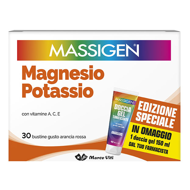 Massigen Magnesio E Potassio 30 Bustine Gusto Arancia Rossa - Integratore Per La Stanchezza - Promo - Immagine 5