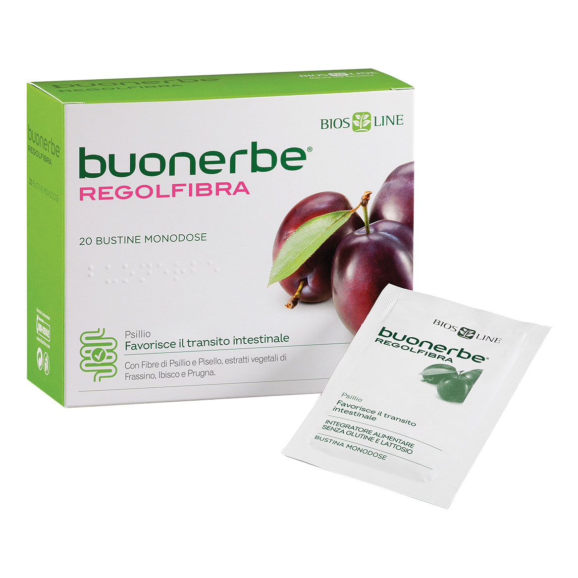 Buonerbe Regolfibra Integratore per il Transito Intestinale 20 Bustine - Bios Line - Immagine 4