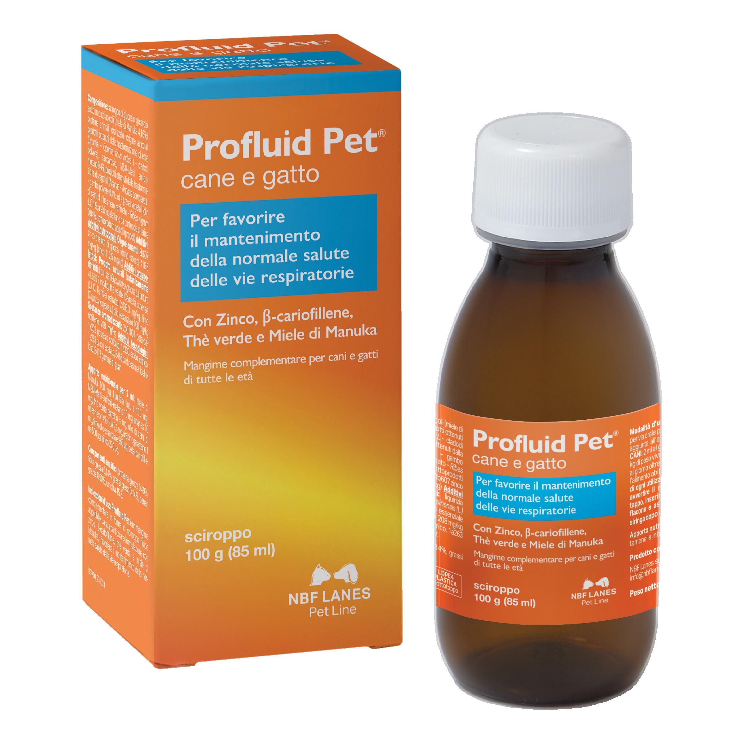 NBF LANES Profluid Pet 85 Ml - Mangime Complementare per Cane e Gatto - Immagine 3