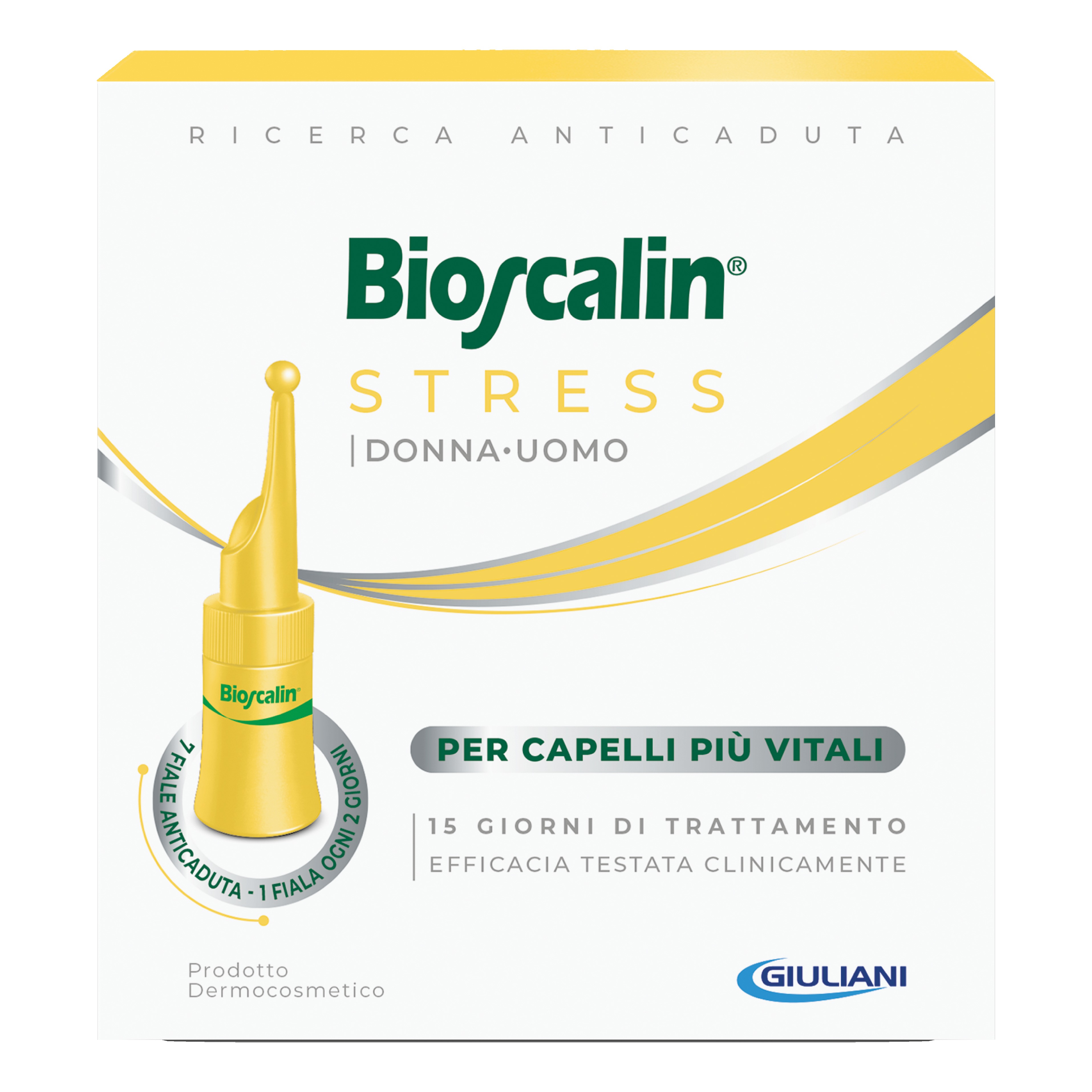 Giuliani Spa Uomo Bioscalin Stress Anticaduta - Fiale Anticaduta Per E Donna - 7 Fiale - 15 Giorni Di Trattamento - Immagine 4