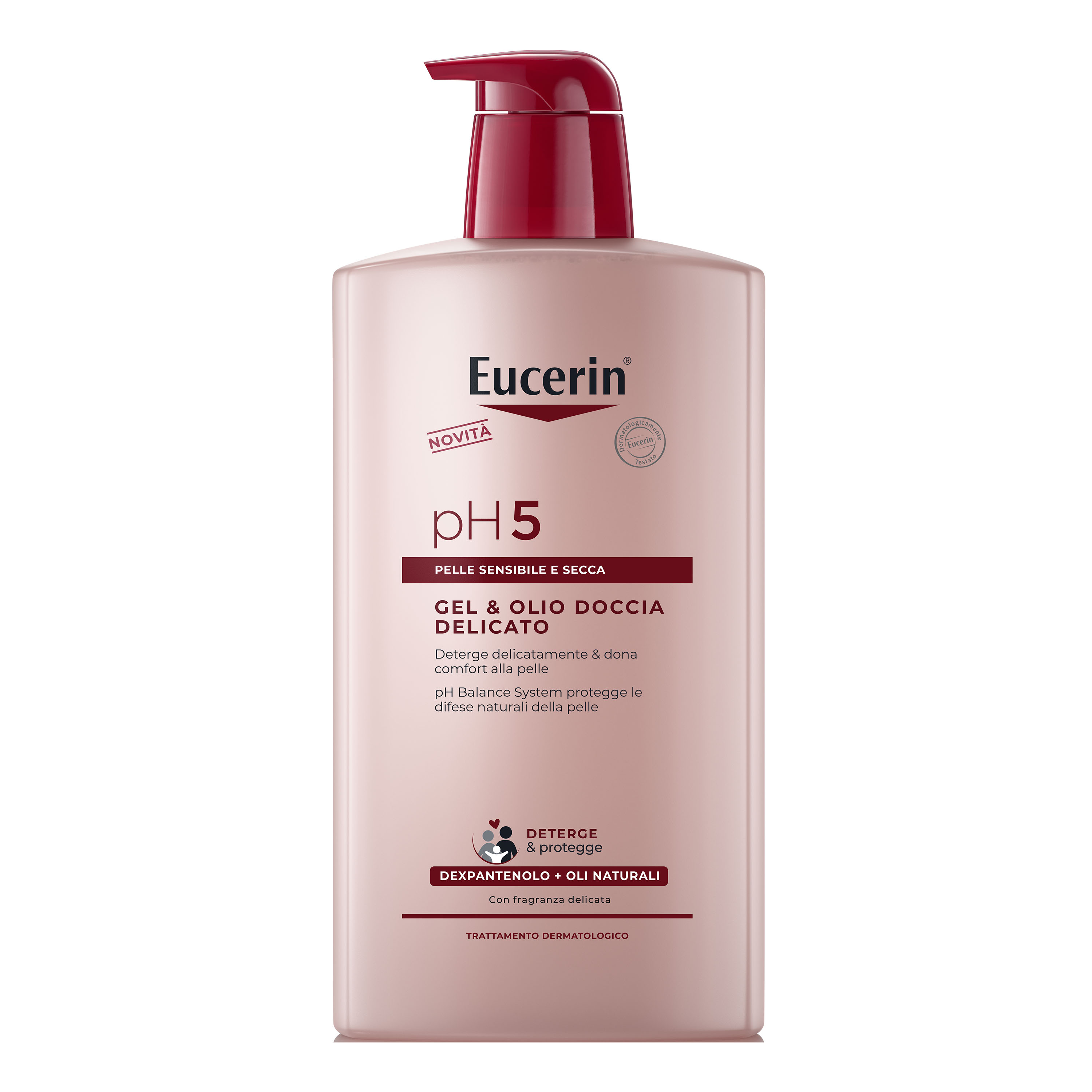 EUCERIN Gel & Olio Doccia Delicato - Detergente Corpo 1000 ml - Immagine 4
