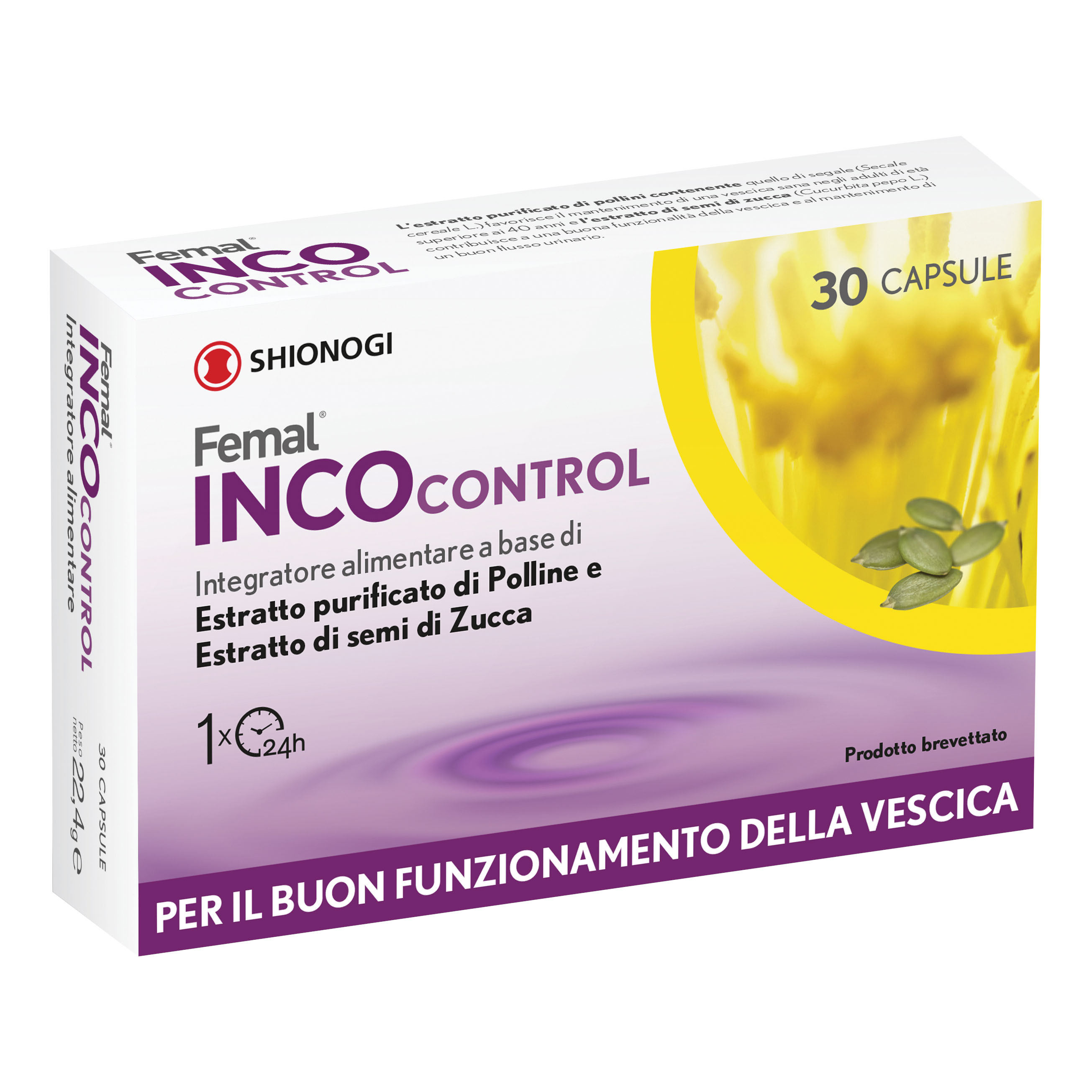 Femal Incocontrol 30 Capsule - Integratore Per L'Apparato Urogenitale - Immagine 3