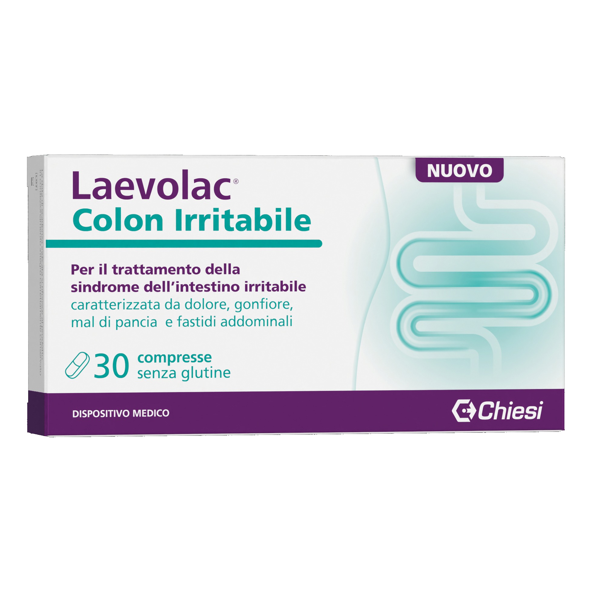 Laevolac Colon Irritabile Dispositivo Medico per Intestino Irritabile 30 Compresse - Chiesi Italia SpA - Immagine 4