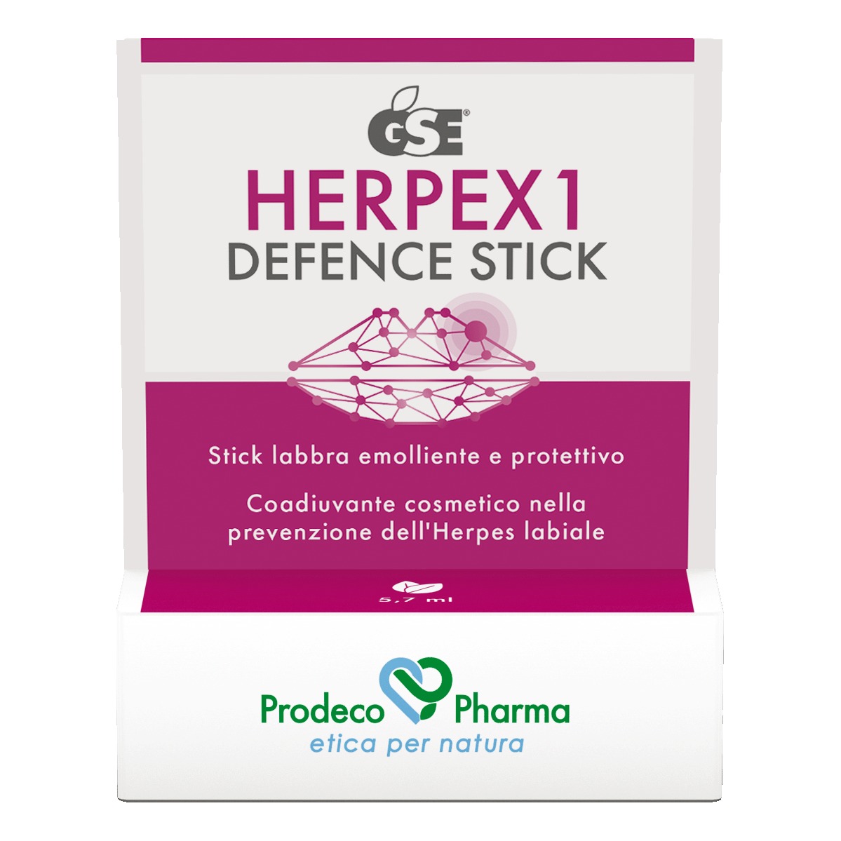 Prodeco Pharma Verde Stick Labbra Gse Herpex 1 Defence Emolliente E Protettivo - Immagine 3