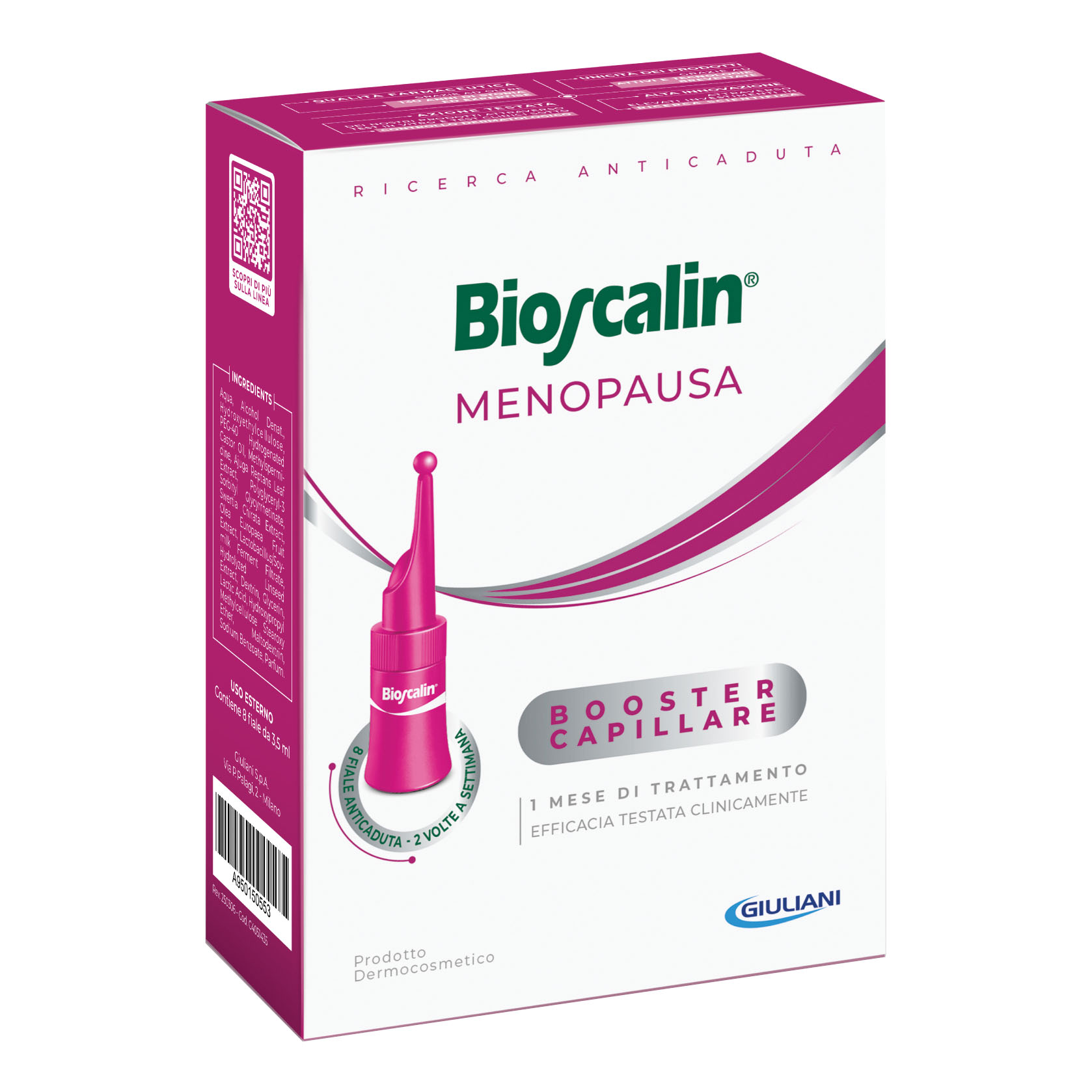 Bioscalin Donna Menopausa Booster Capillare Trattamento Rinforzante Capelli 8 Fiale - Immagine 6