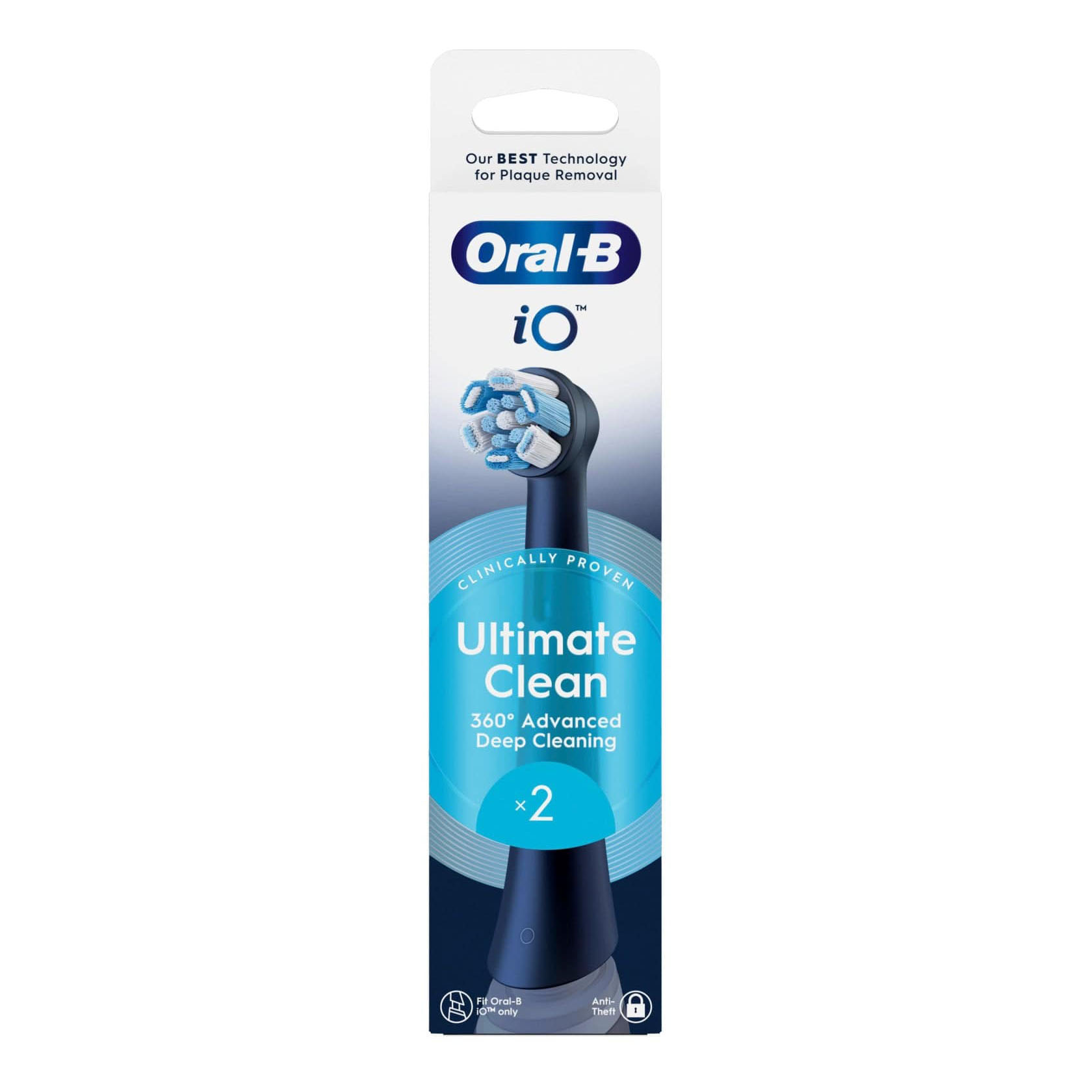 Oral-B Testine di Ricambio iO Ultimate Clean Nere per Spazzolini Elettrici Confezione da 2 - Immagine 4