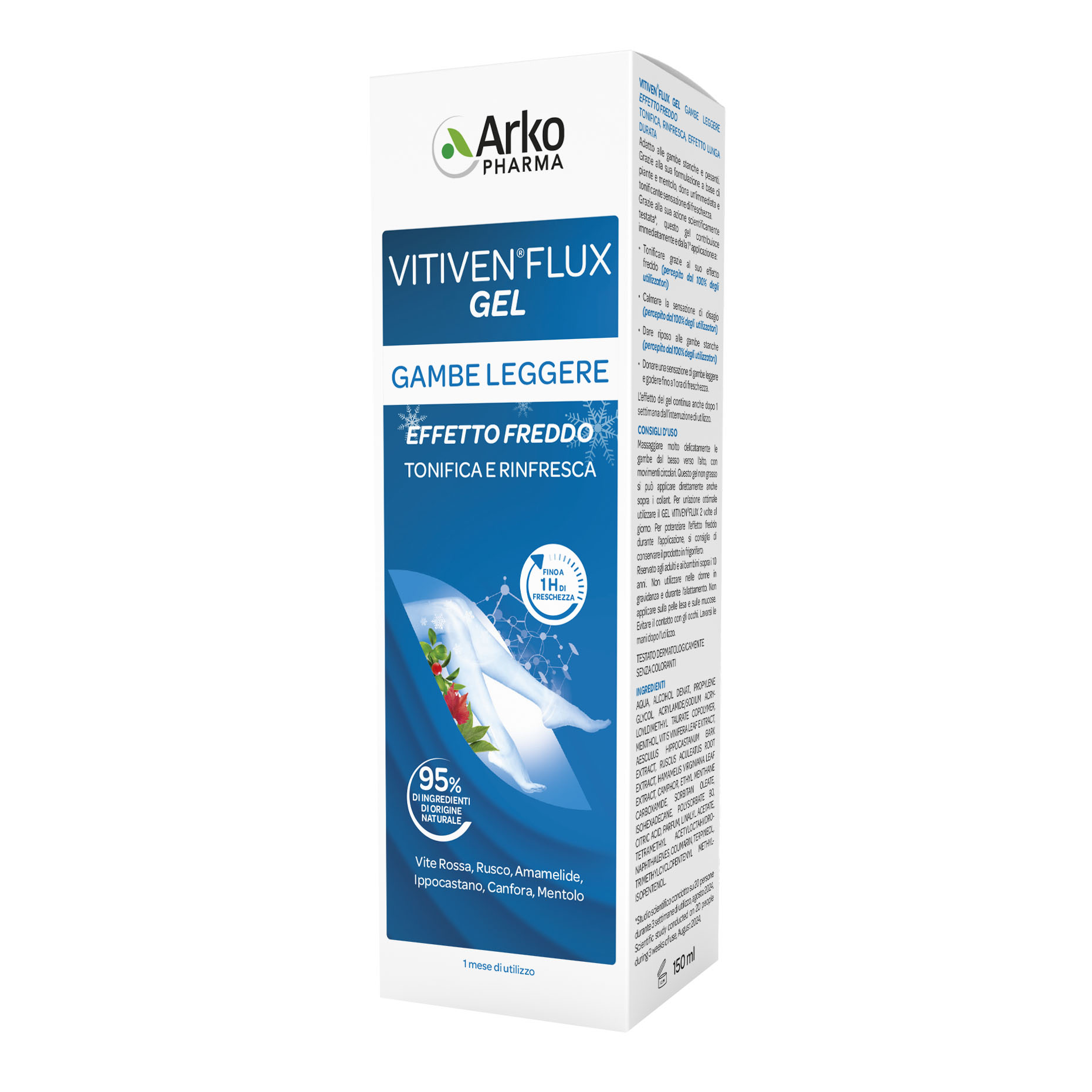 ARKOFARM Vitiven Flux - Gel Effetto Freddo 150 ml - Immagine 5