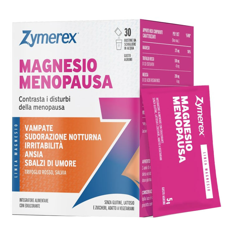Zymerex Magnesio Menopausa Integratore 30 Bustine - Immagine 3
