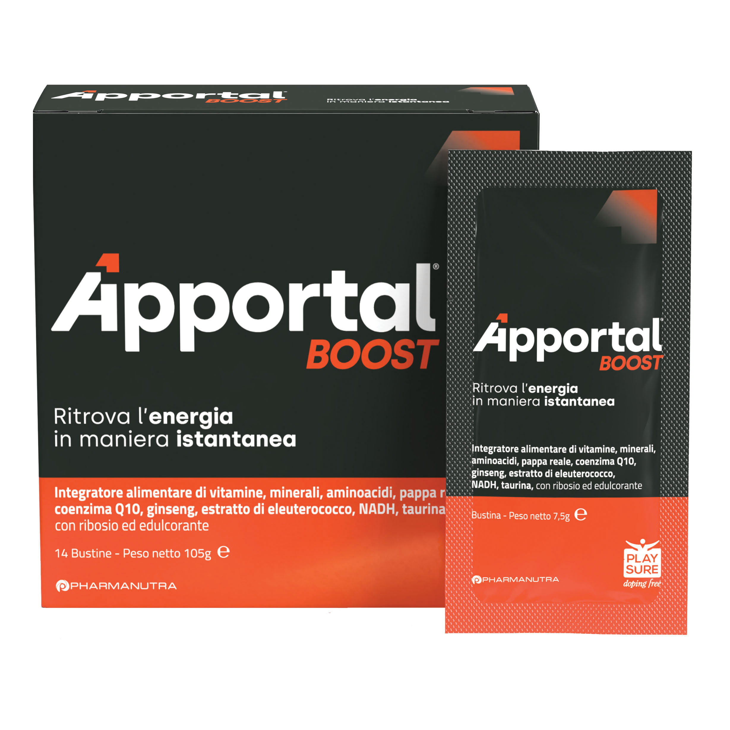 Apportal Pharmanutra Boost Integratore Di Vitamine E Minerali 14 Bustine - Immagine 5