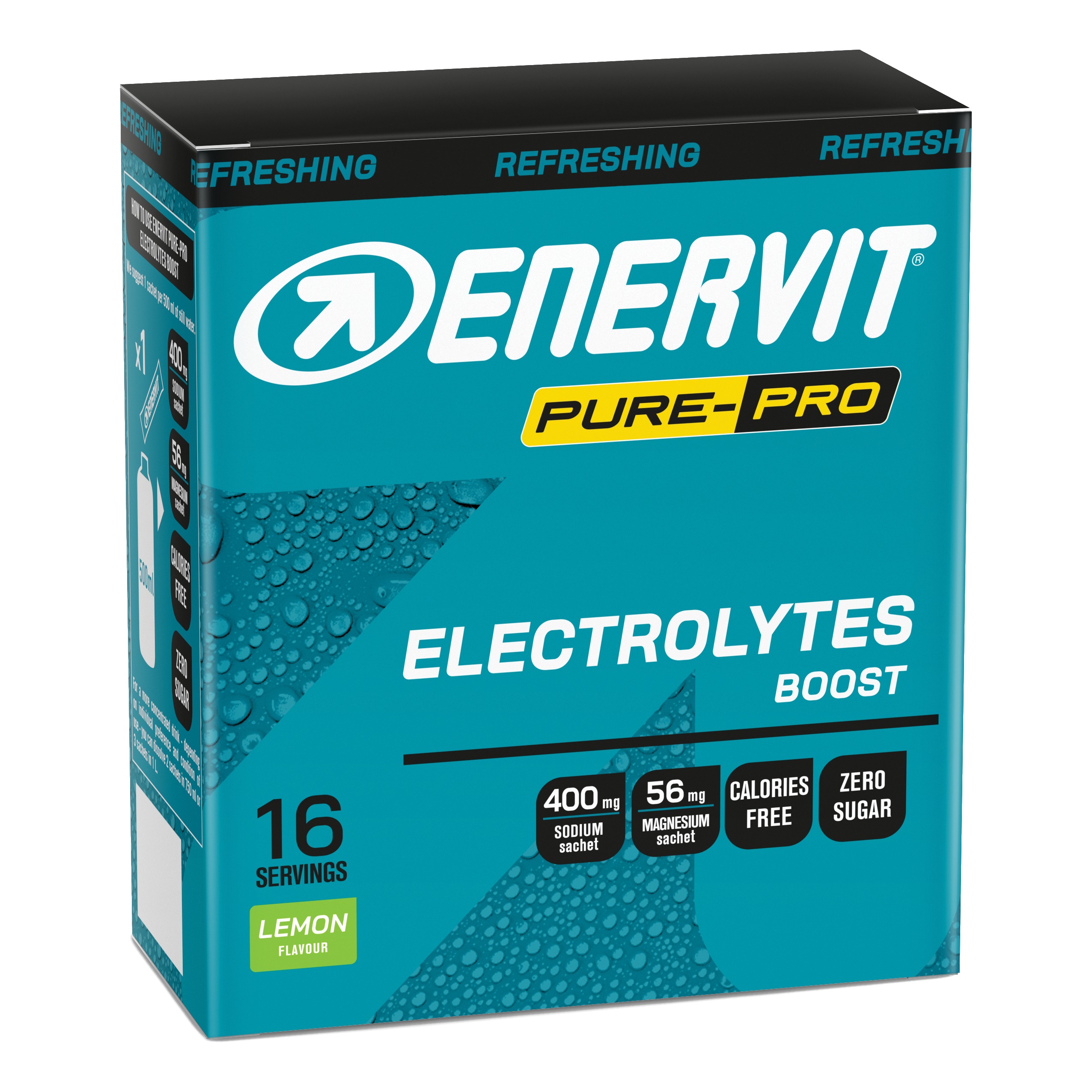 Enervit Pure Pro Electrolytes Boost 16 Bustine Da 4 G - Immagine 4