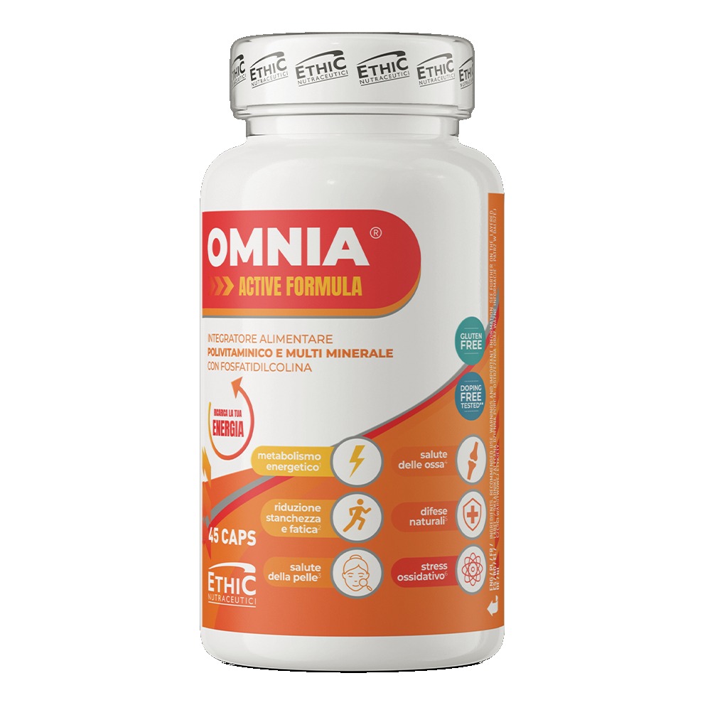 EthicSport Omnia Active Formula 45 Capsule - Integratore Polivitaminico e Multiminerale - Immagine 3