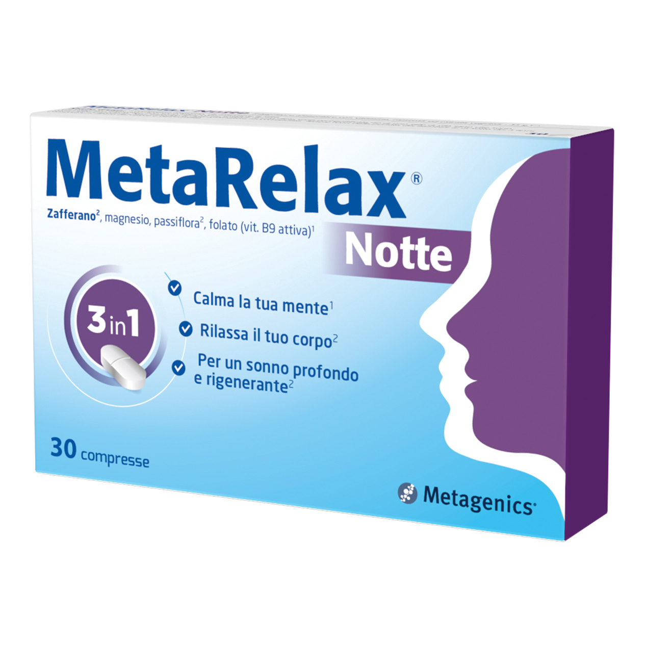 Metarelax Notte Integratore per Rilassamento e Sonno 30 Compresse - Metarelax - Immagine 4