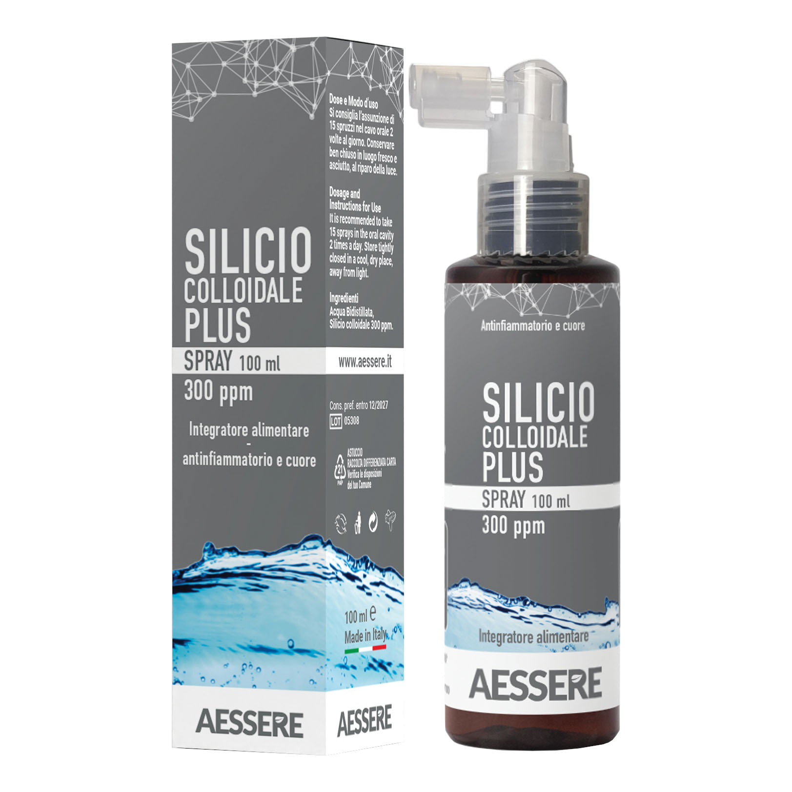 Silicio colloidale plus spray 300ppm 100 ml - Immagine 3