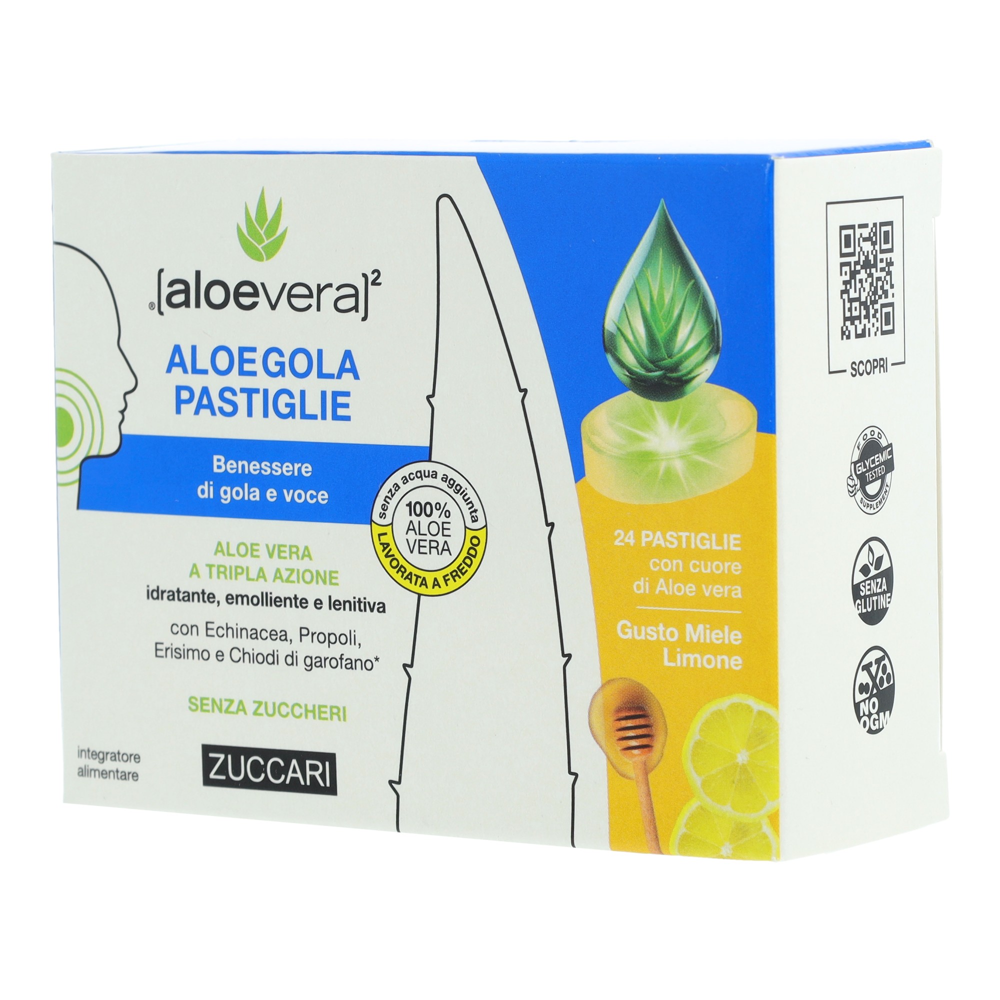 ALOEGOLA MIELE/LIMONE 20PAST