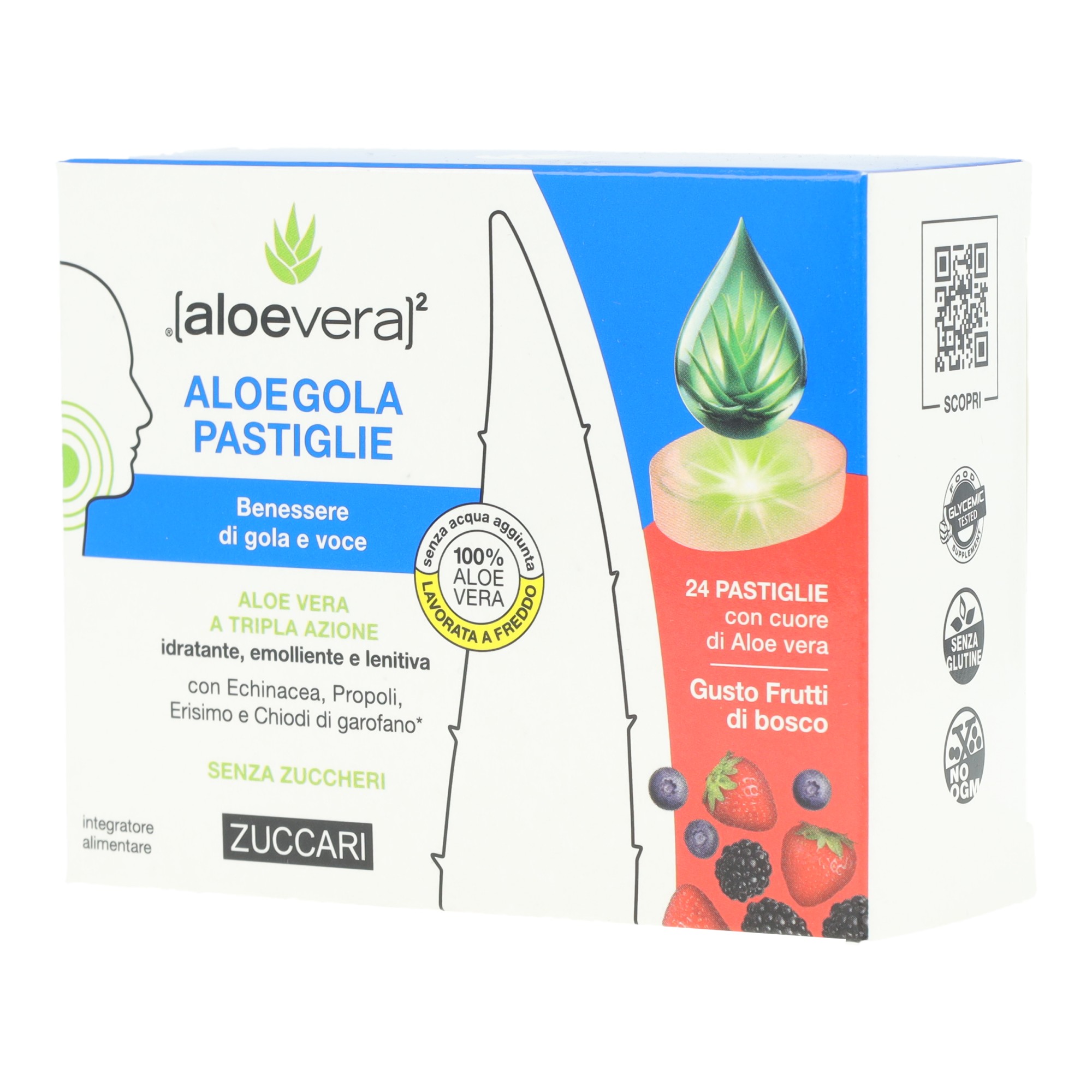ALOEGOLA FRUTTI ROSSI 20PAST