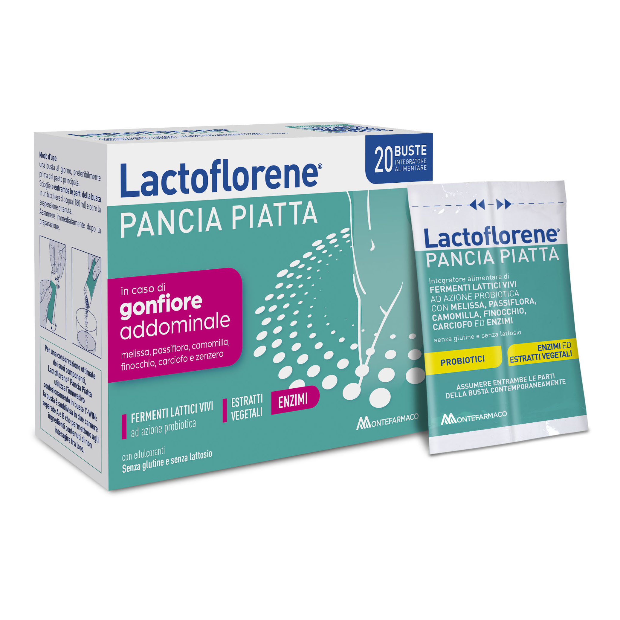 Lactoflorene Pancia Piatta 20 Bustine Promo - Immagine 3