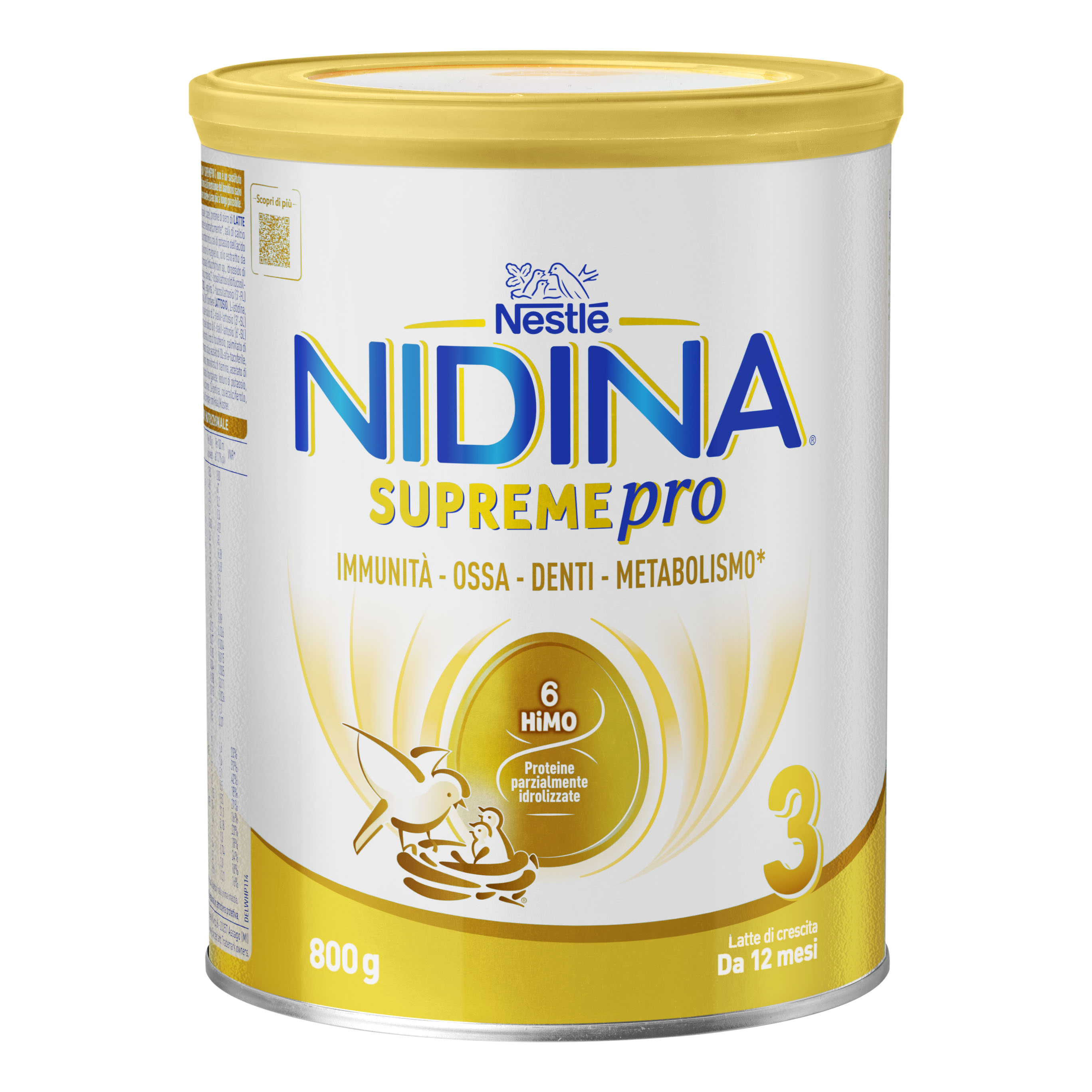 Nestle' Italiana Spa Nidina Supreme Pro 3 Latte In Polvere Per Bambini, 800G - Immagine 3