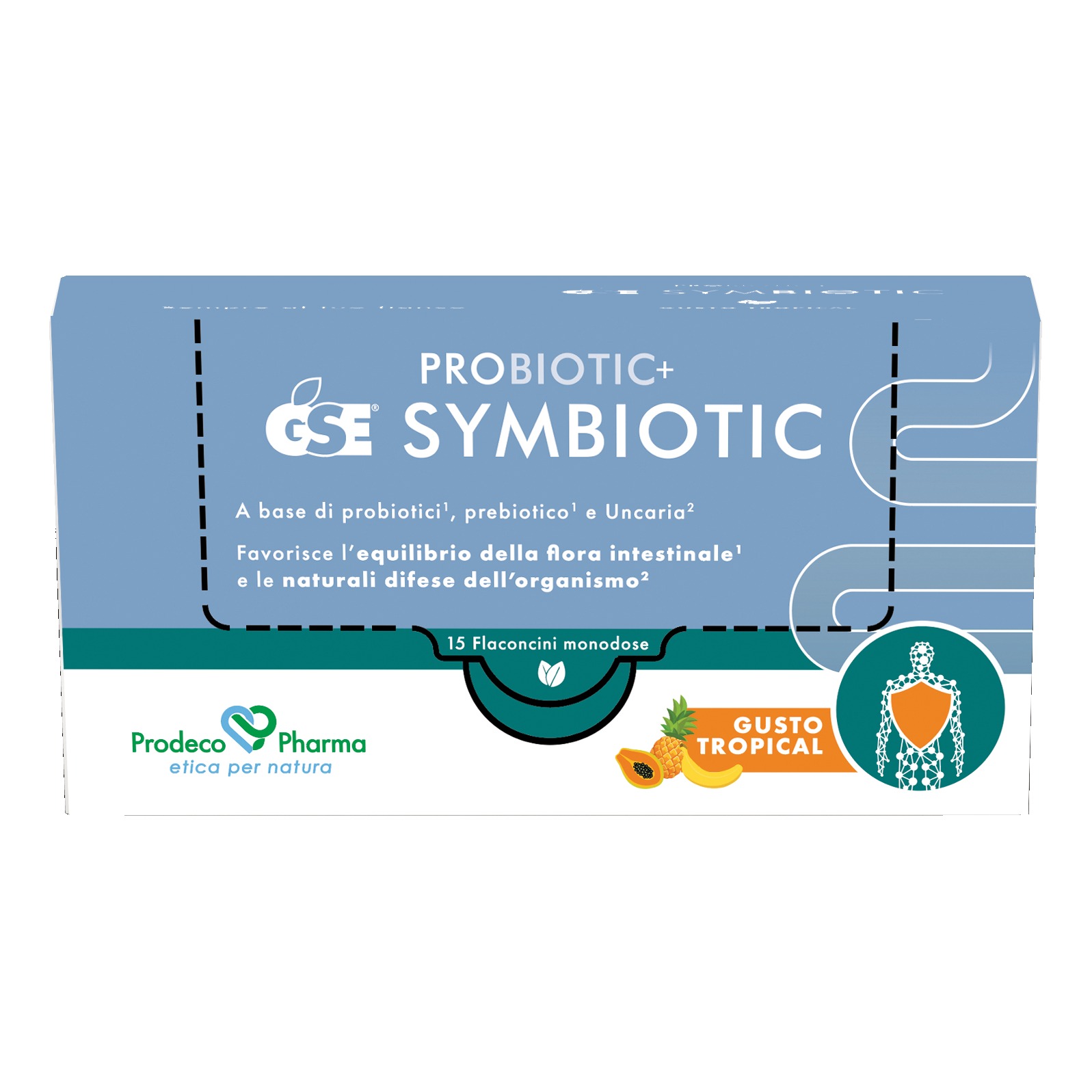 PROBIOTIC+ GSE Symbiotic Integratore Probiotici e Prebiotici Flora Intestinale Senza Glutine e Lattosio 15 Flaconcini - GSE - Immagine 4