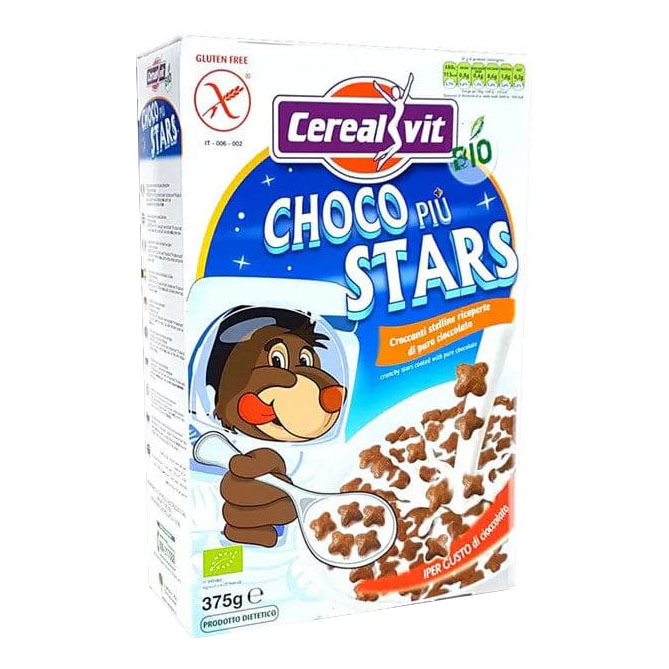Cereal Cerealvit Dietolinea Bio Choco Stelline Cereali Senza Glutine Per Colazione 375 G - Immagine 3