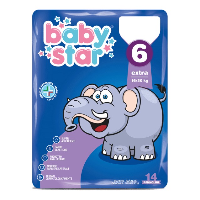 BABYSTAR EXL PANN.16/30KG 14P