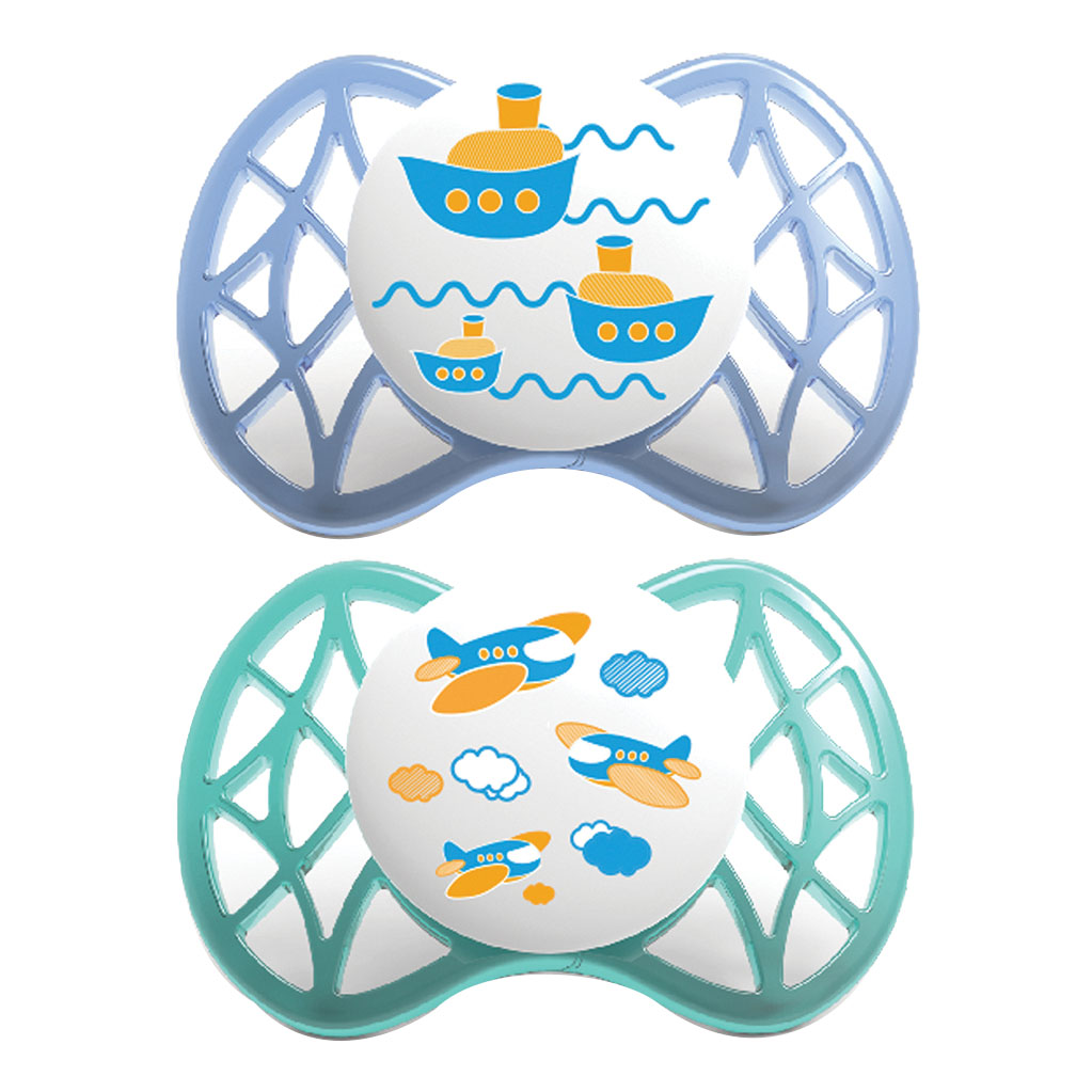 Nuvita Succhietto Con Tettarella Ortodontica 0 Mesi+ Blu E Tiffany 1 St Bambino - Immagine 3
