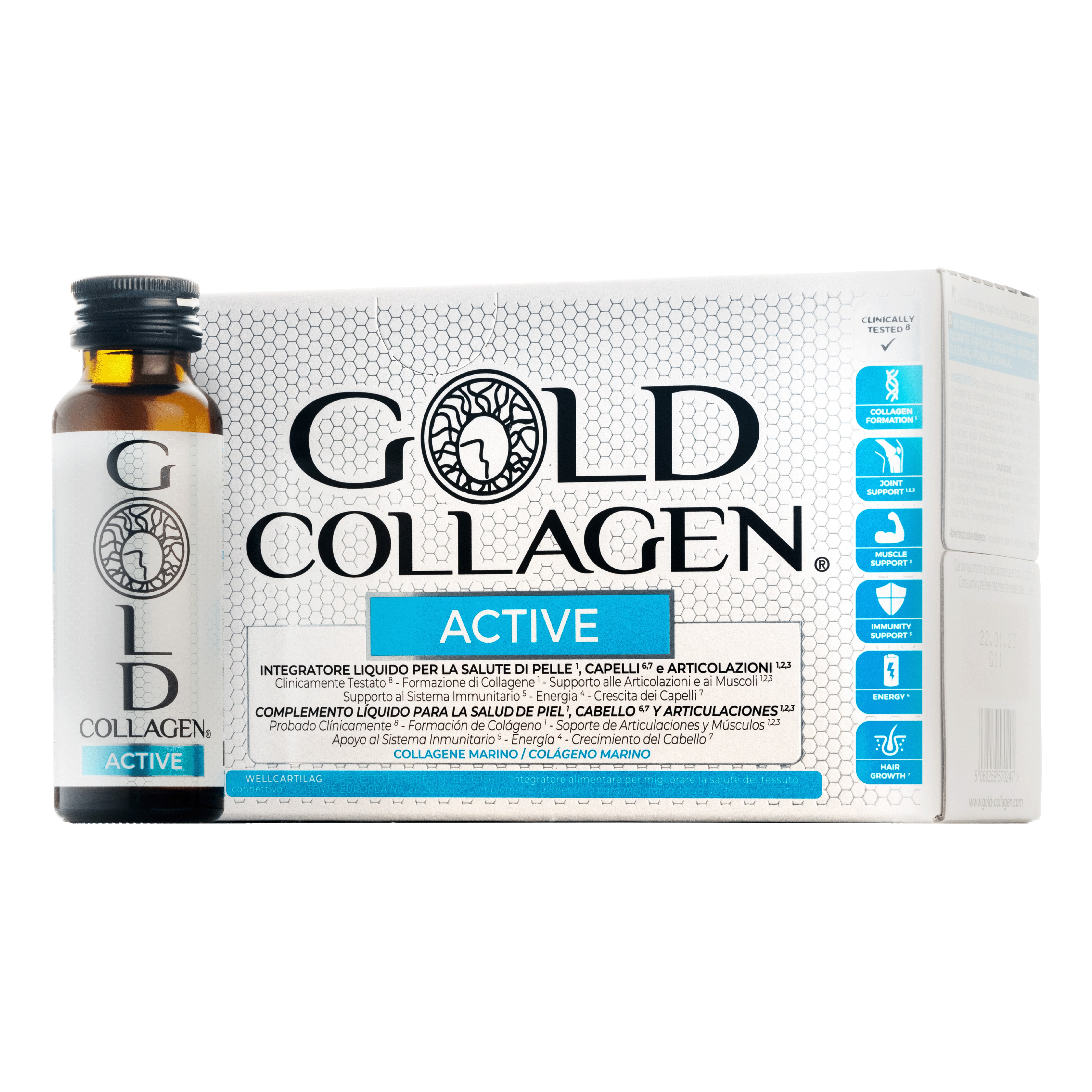 Gold Collagen Nero Active 10 Flaconcini 50 Ml - Immagine 6