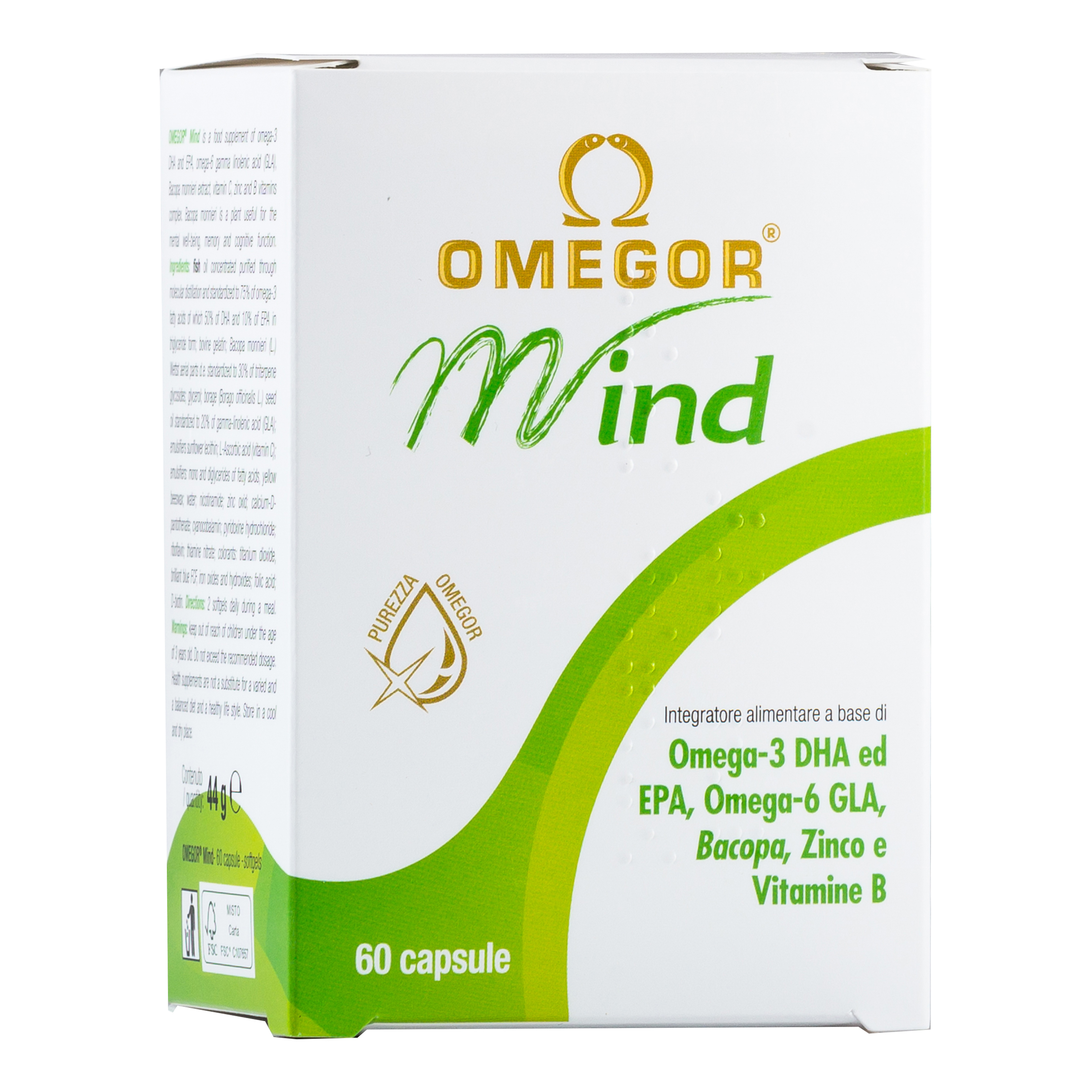 Omegor Mind 60 Capsule Molli - Immagine 3
