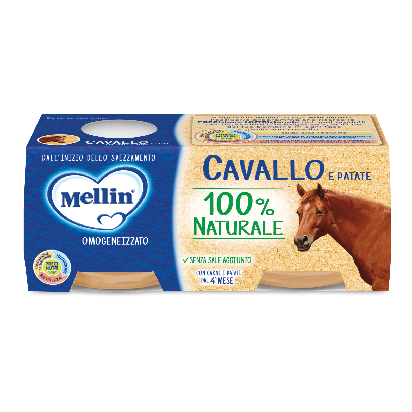 Mellin Omogeneizzato Cavallo 4 X 80 G - Immagine 7