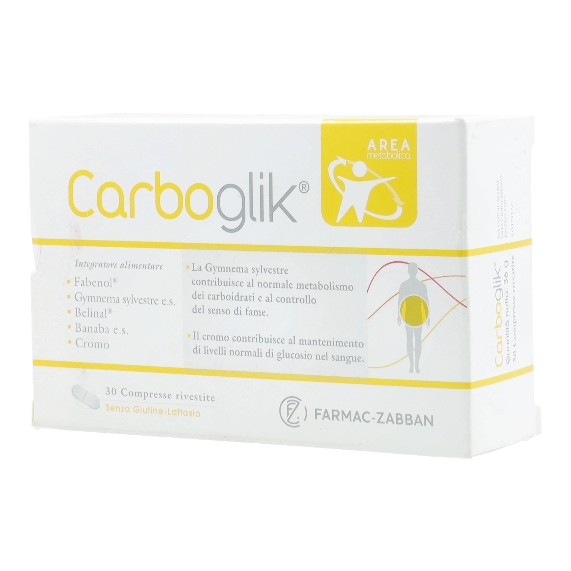 Carboglik 30 Compresse Rivestite - Integratore per il controllo del metabolismo - Immagine 3