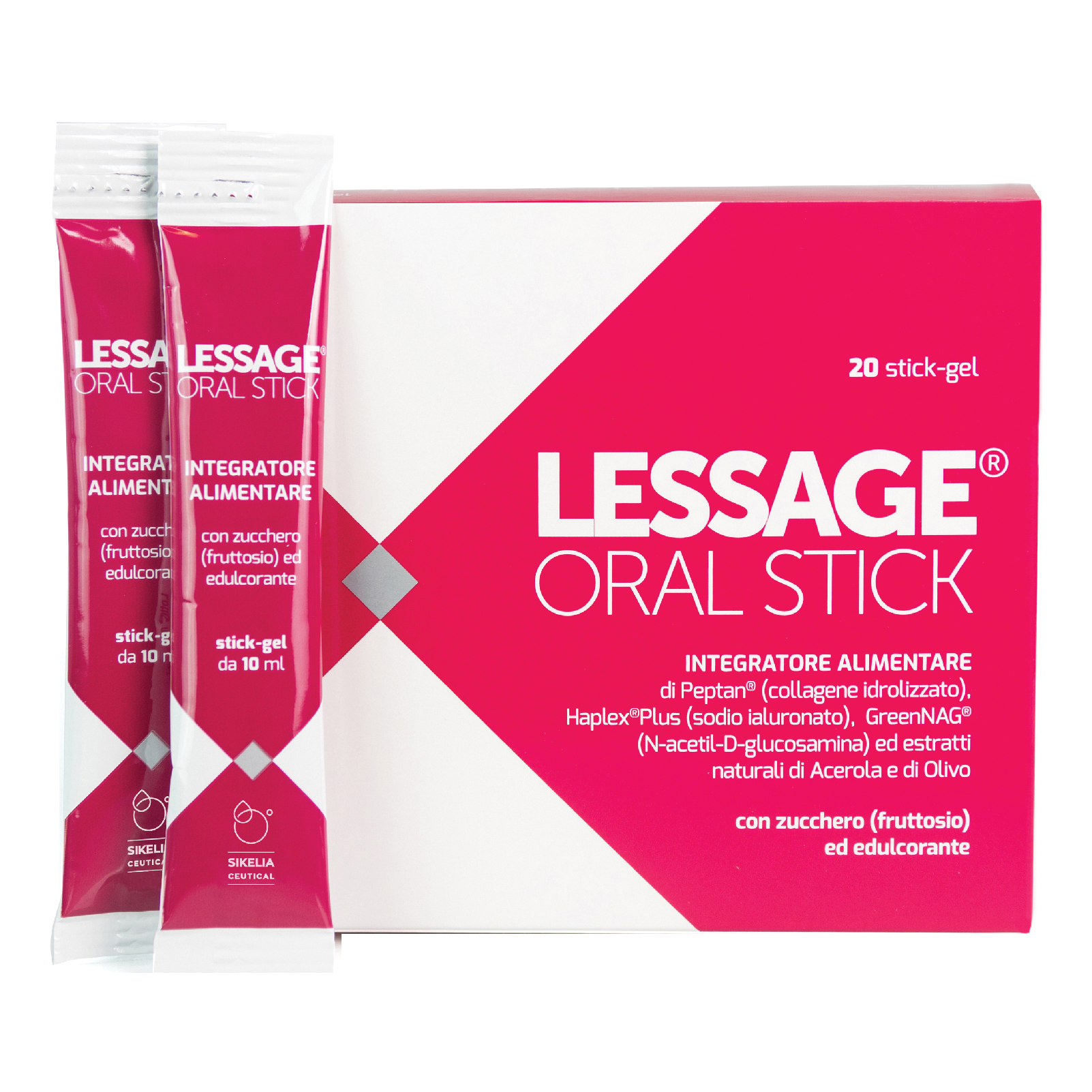Sikelia Ceutical Lessage Oral Stick Integratore Per Pelle E Ossa 20 Stick Gel - Immagine 3